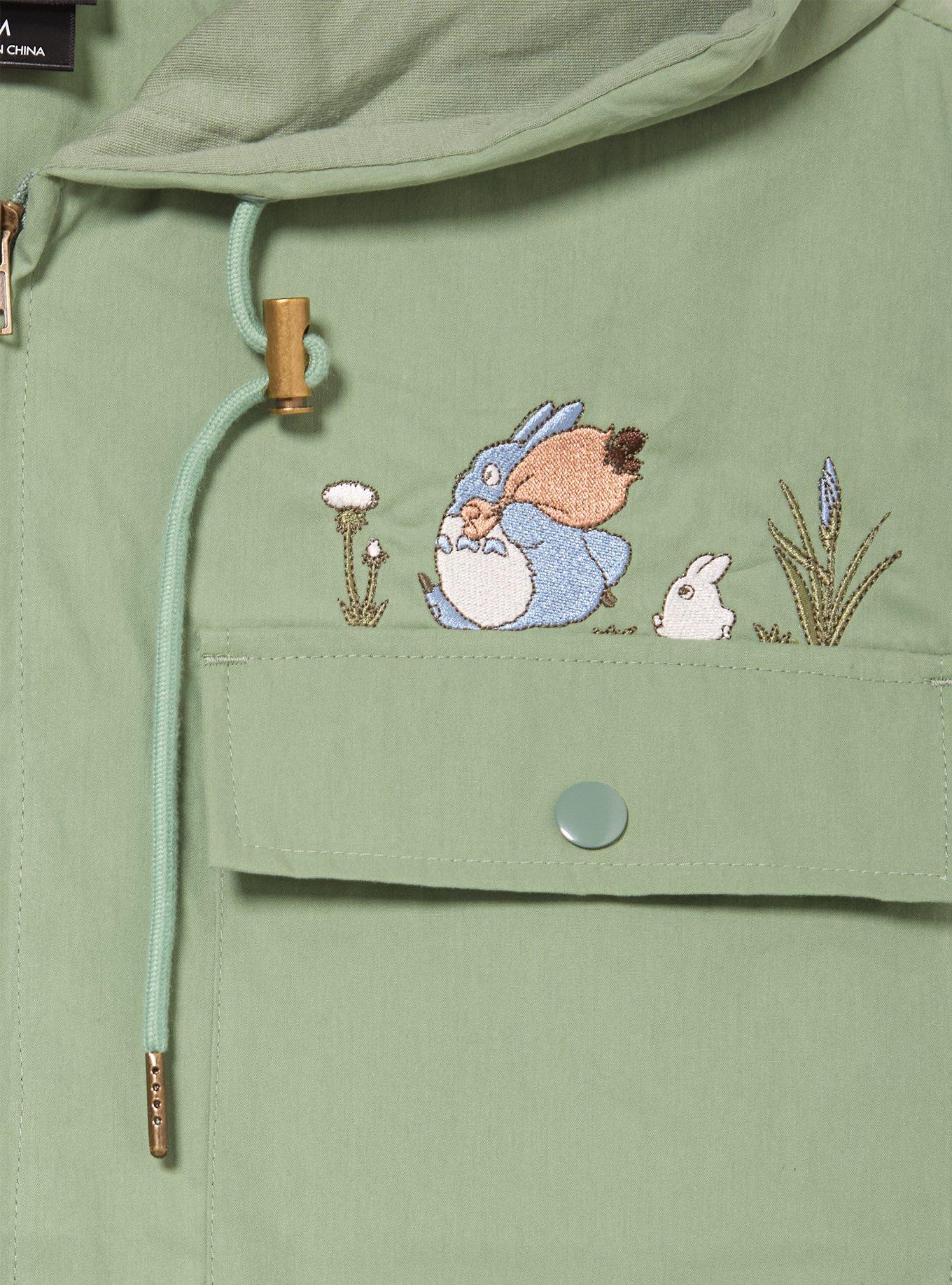 Studio Ghibli&reg; My Neighbor Totoro Autumn Woods Women's Cropped Jacket - BoxLunch Exclusive, SAGE, alternate - view 3