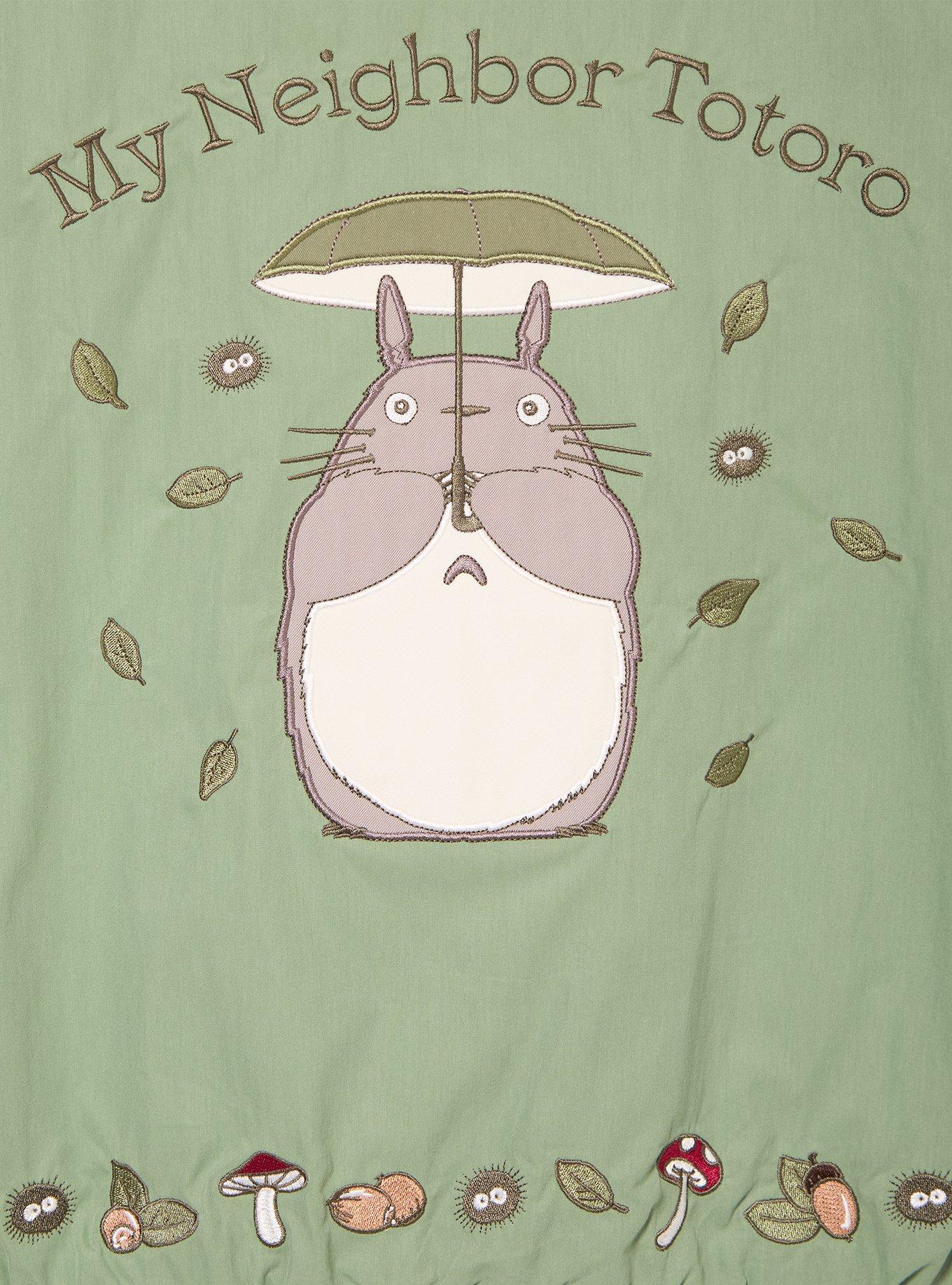 Studio Ghibli&reg; My Neighbor Totoro Autumn Woods Women's Plus Size Cropped Jacket - BoxLunch Exclusive, SAGE, alternate - view 4
