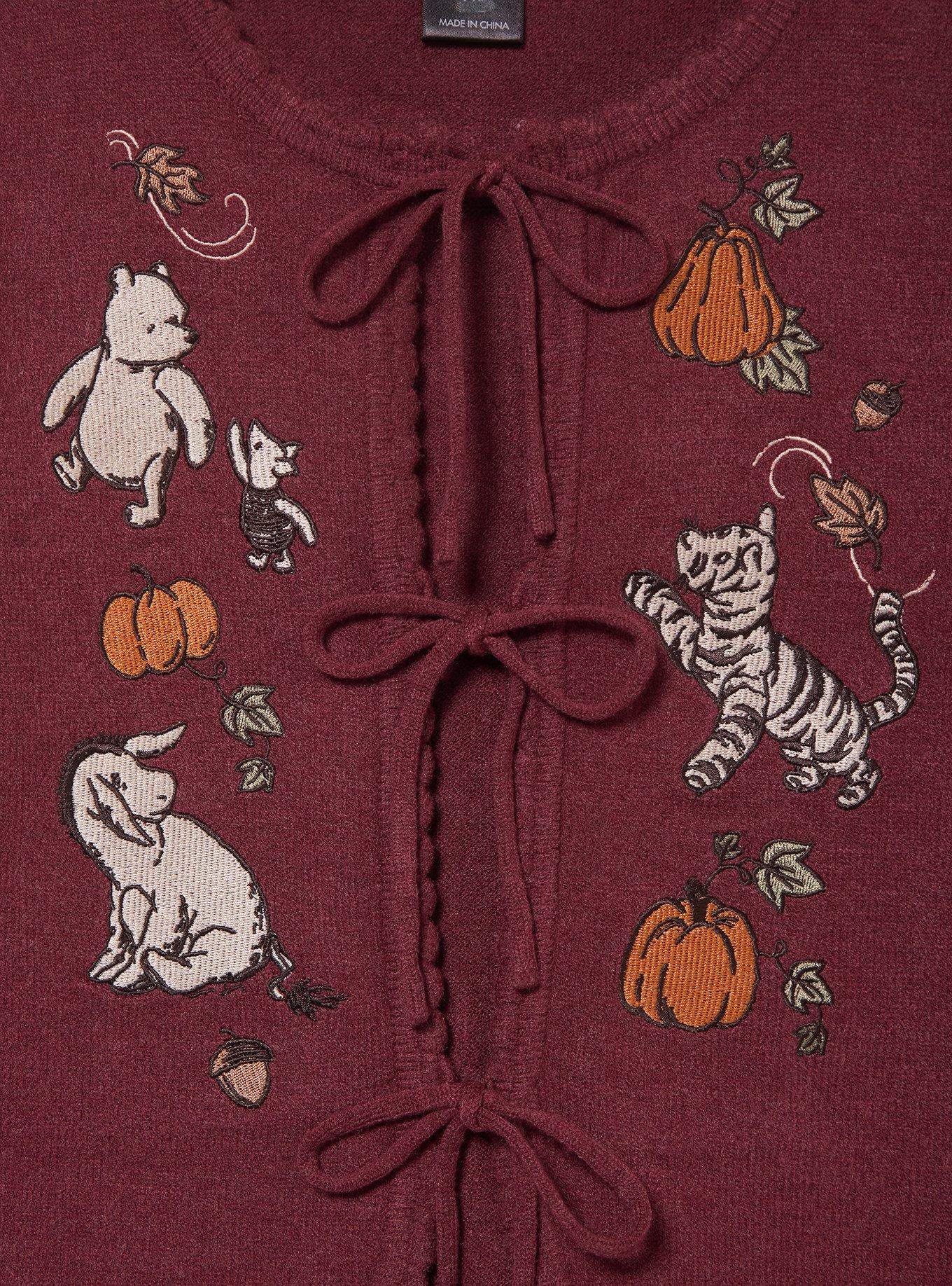 Disney Winnie the Pooh Pumpkins Women's Plus Tie Cardigan - BoxLunch Exclusive