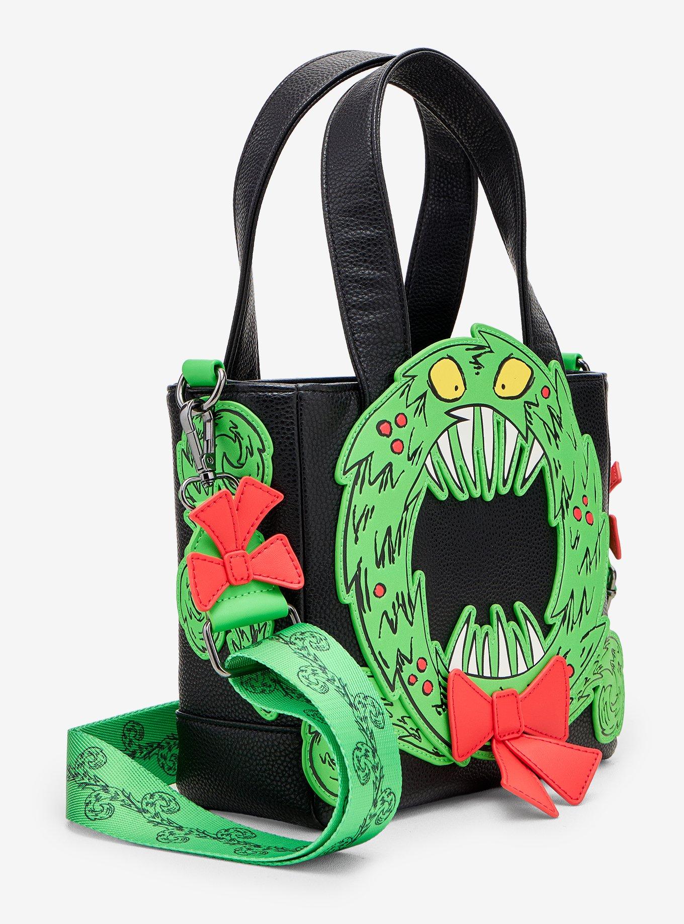 Loungefly The Nightmare Before Christmas Wreath Tote Bag Hot Topic Exclusive, , alternate - view 2