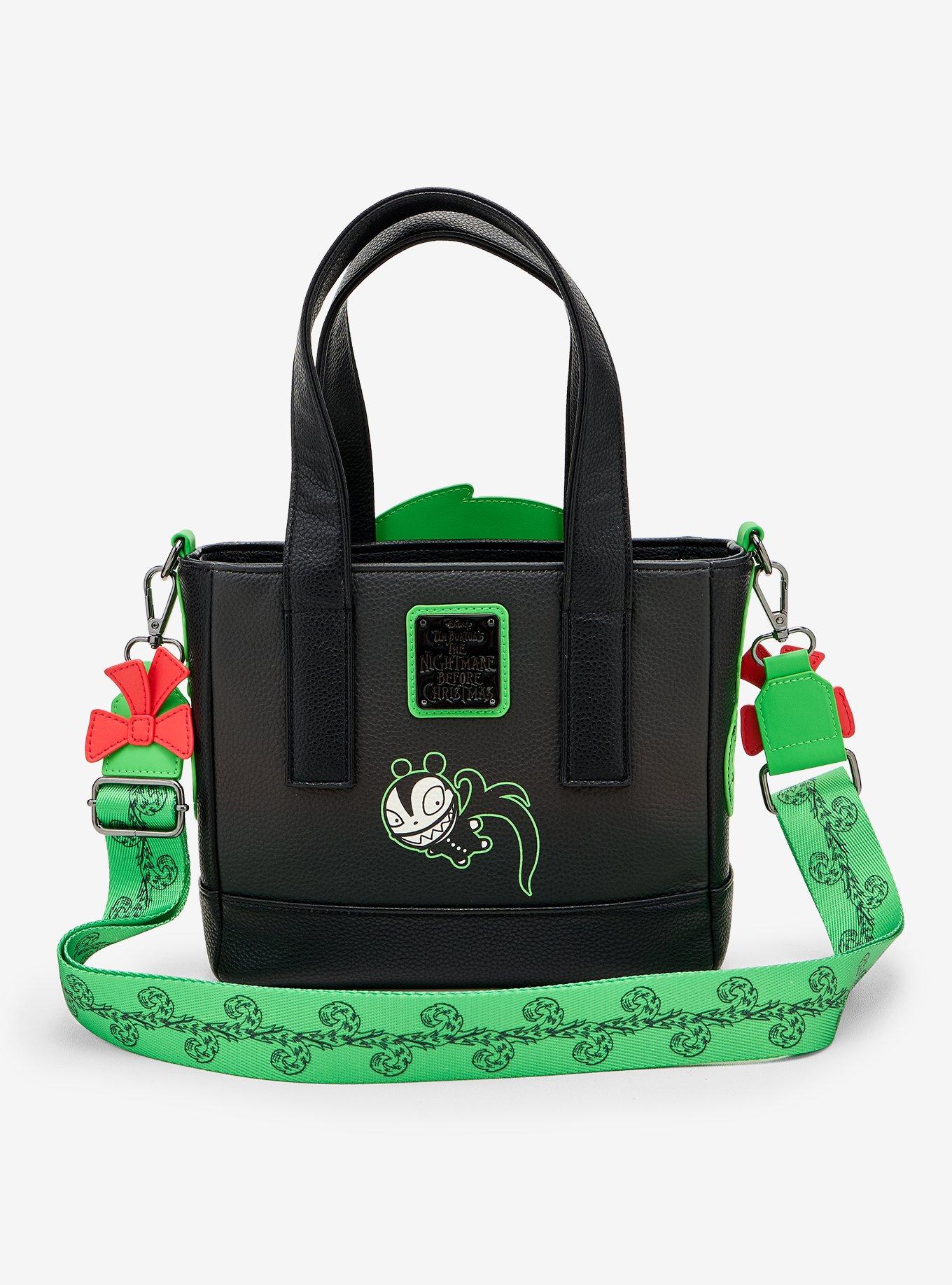 Loungefly The Nightmare Before Christmas Wreath Tote Bag Hot Topic Exclusive, , alternate - view 3