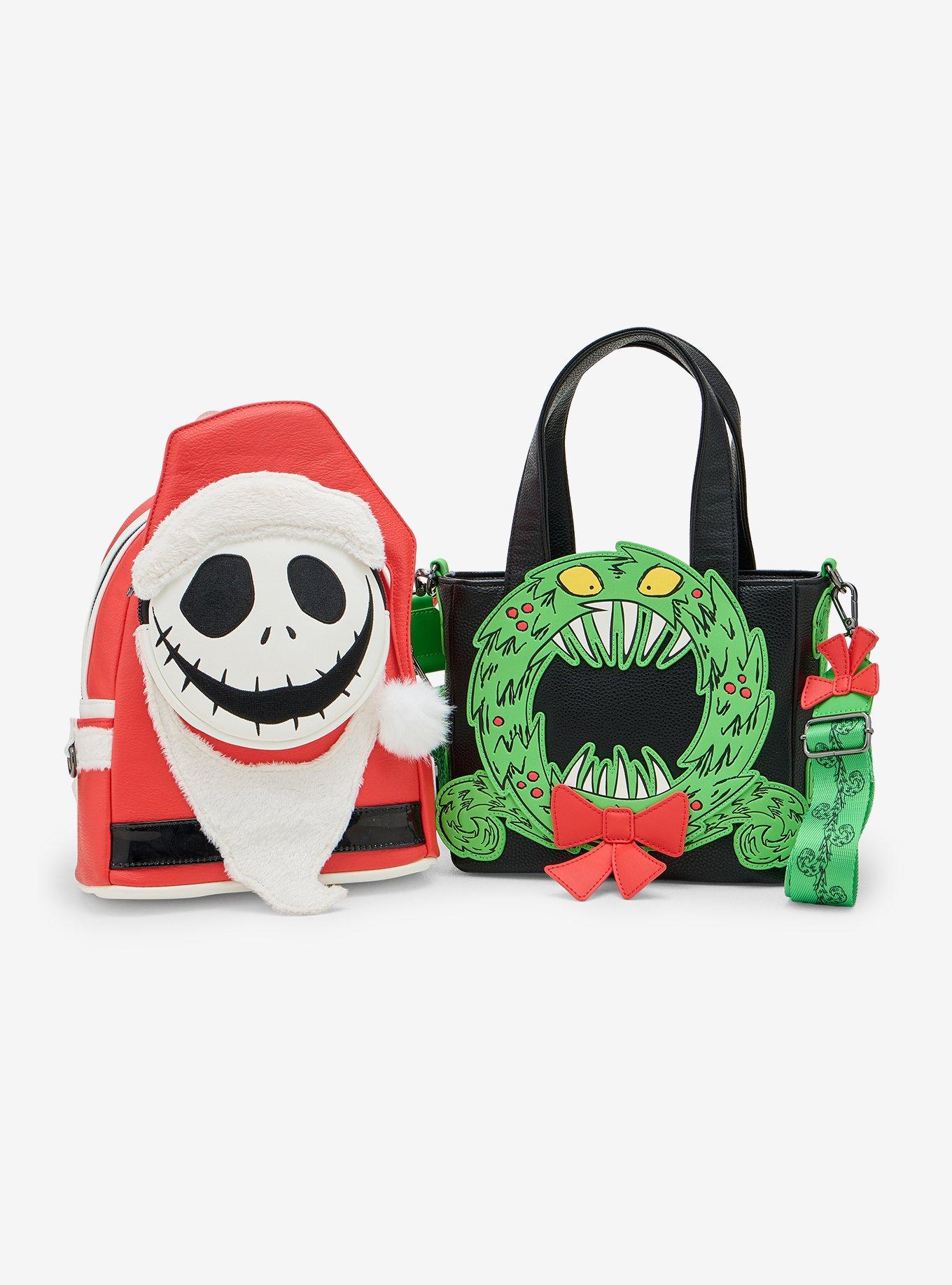 Loungefly The Nightmare Before Christmas Wreath Tote Bag Hot Topic Exclusive, , alternate - view 5