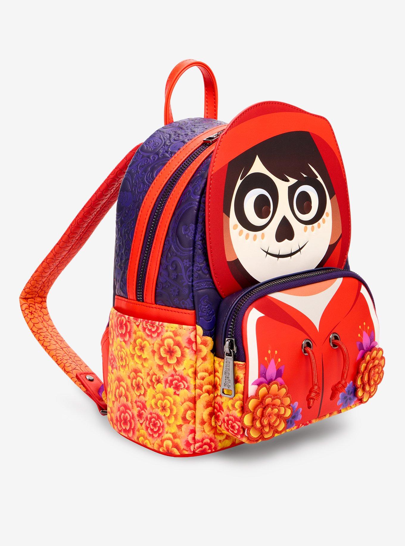 Loungefly Disney Pixar Coco Miguel Mini Backpack Hot Topic Exclusive, , alternate - view 3