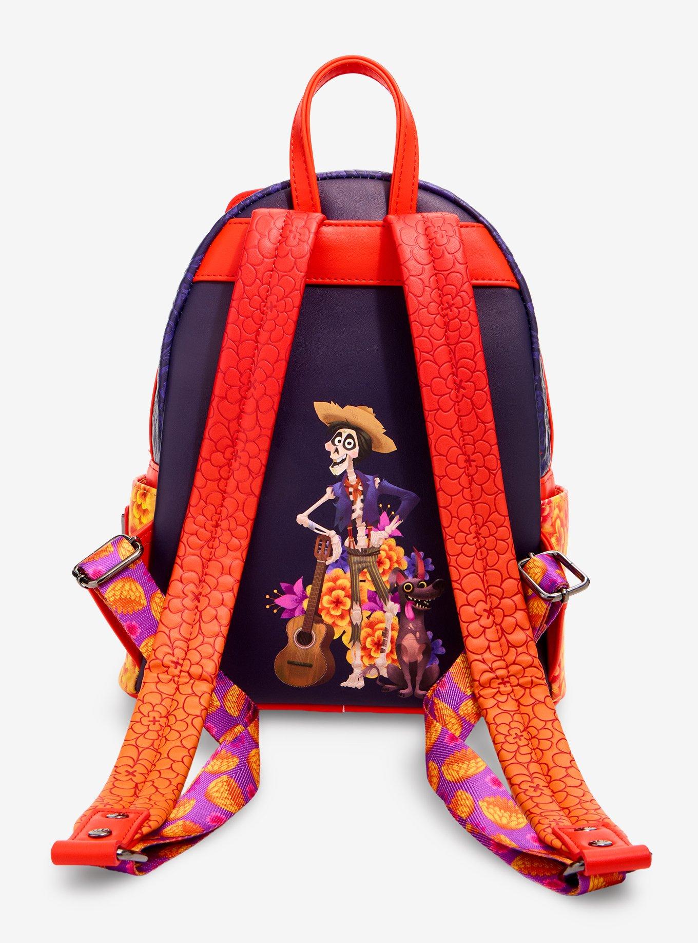 Loungefly Disney Pixar Coco Miguel Mini Backpack Hot Topic Exclusive, , alternate - view 4