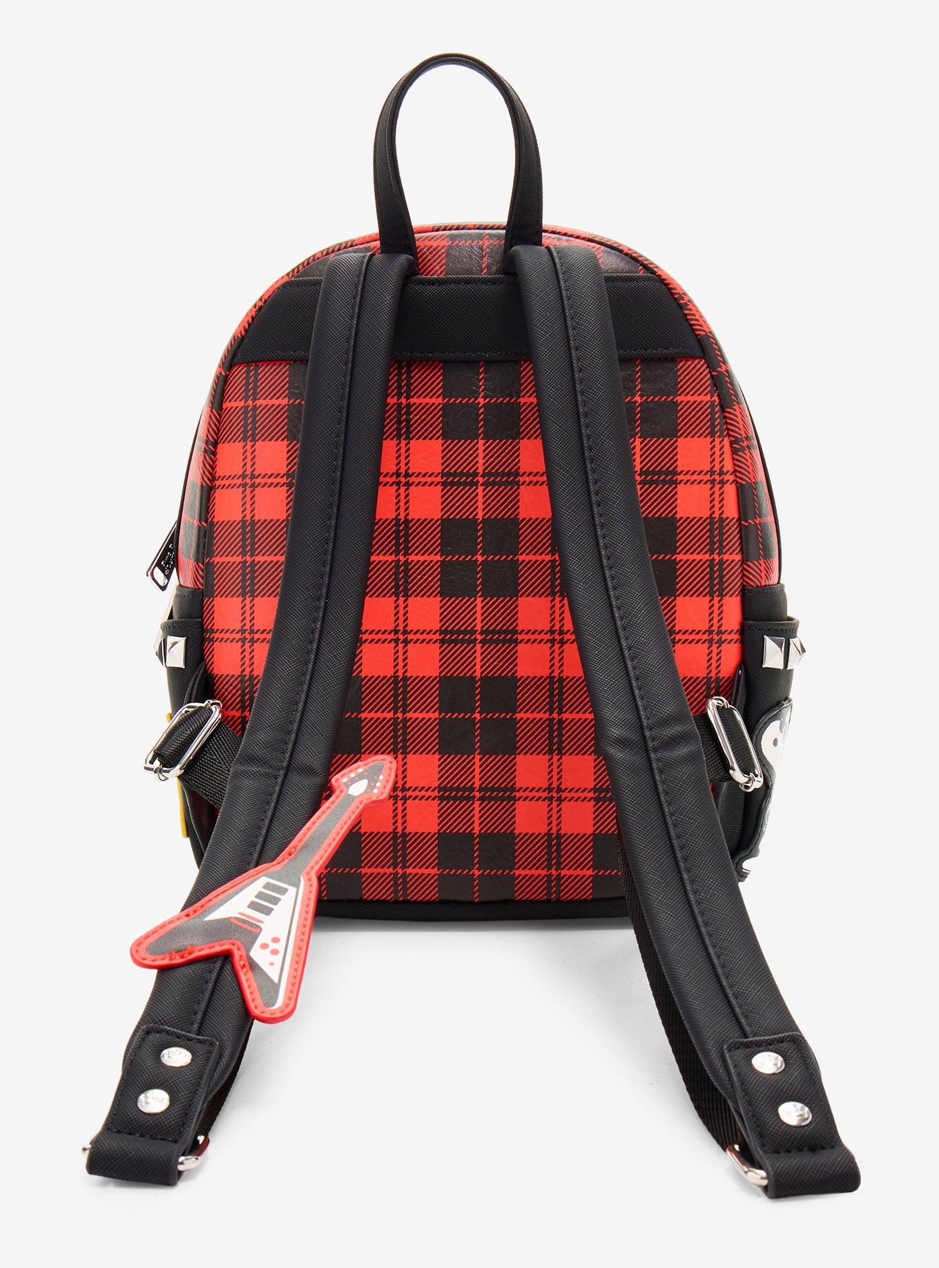 Loungefly Peanuts Snoopy Plaid Mini Backpack Hot Topic Exclusive, , alternate - view 3
