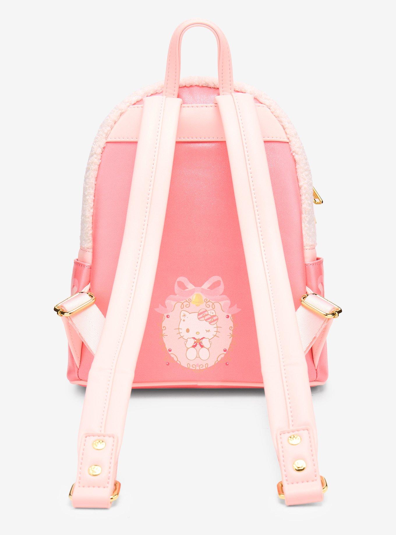 Loungefly Hello Kitty Pink Holiday Mini Backpack Hot Topic Exclusive, , alternate - view 2