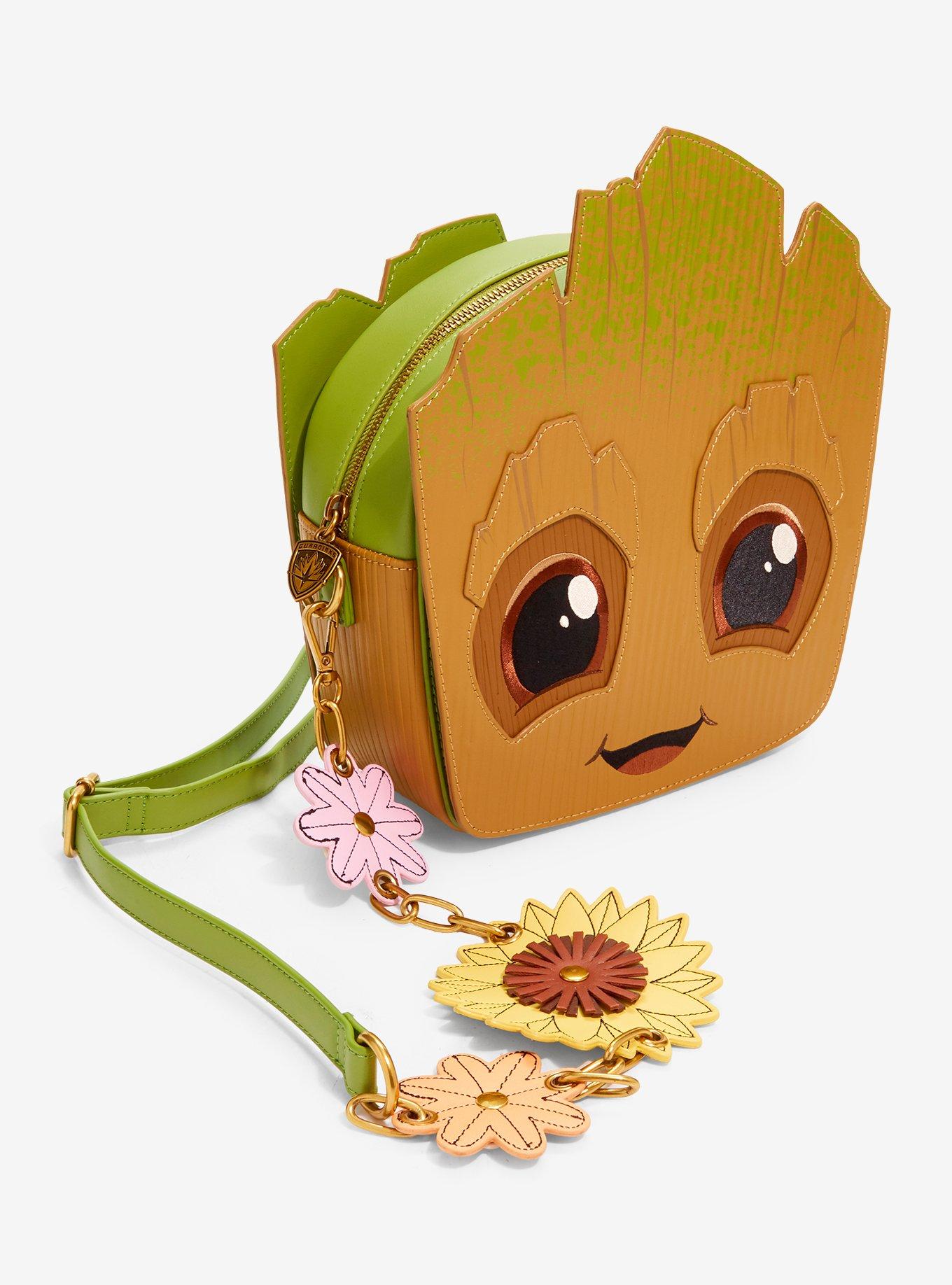 Loungefly Marvel Guardians Of The Galaxy Groot Floral Crossbody Bag, , alternate - view 2