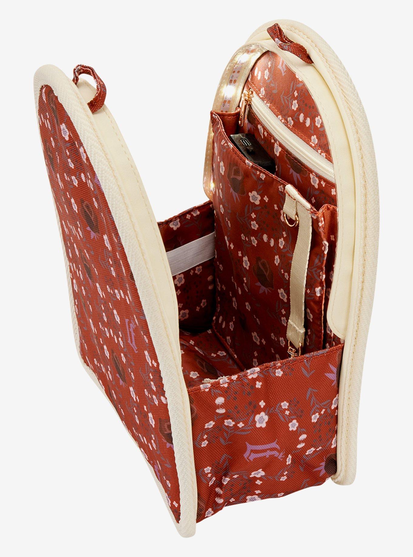 Loungefly Red Floral Mini Backpack Organizer, , alternate - view 3