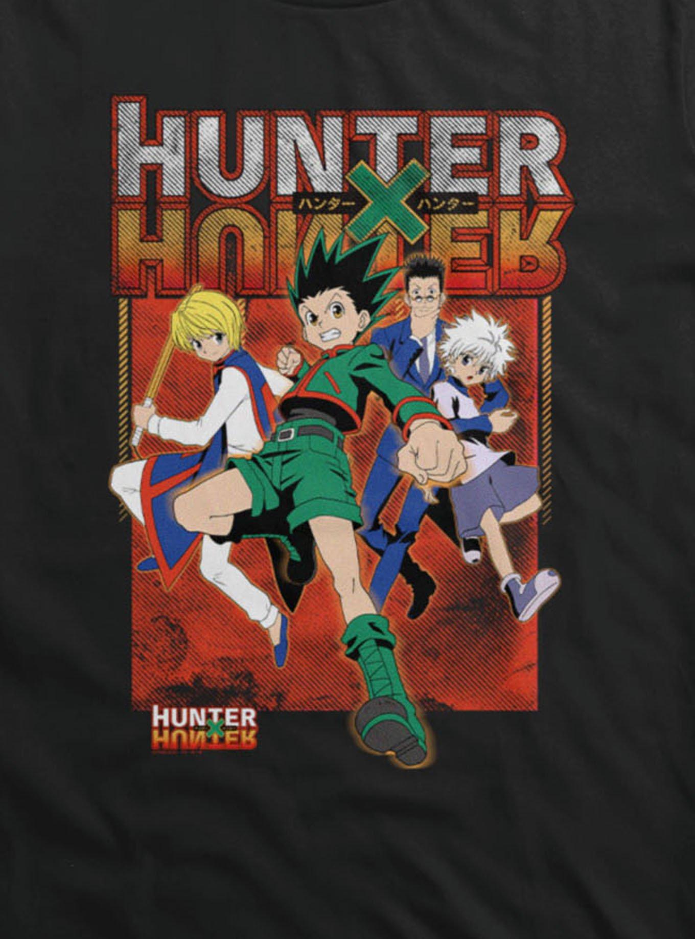 Hunter X Hunter Group Attack T-Shirt, BLACK, alternate
