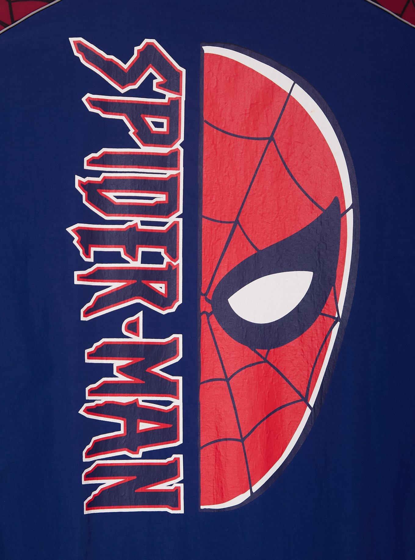 Marvel Spider-Man x Umbro Warm-Up Jacket - BoxLunch Exclusive, BLUE, alternate - view 4