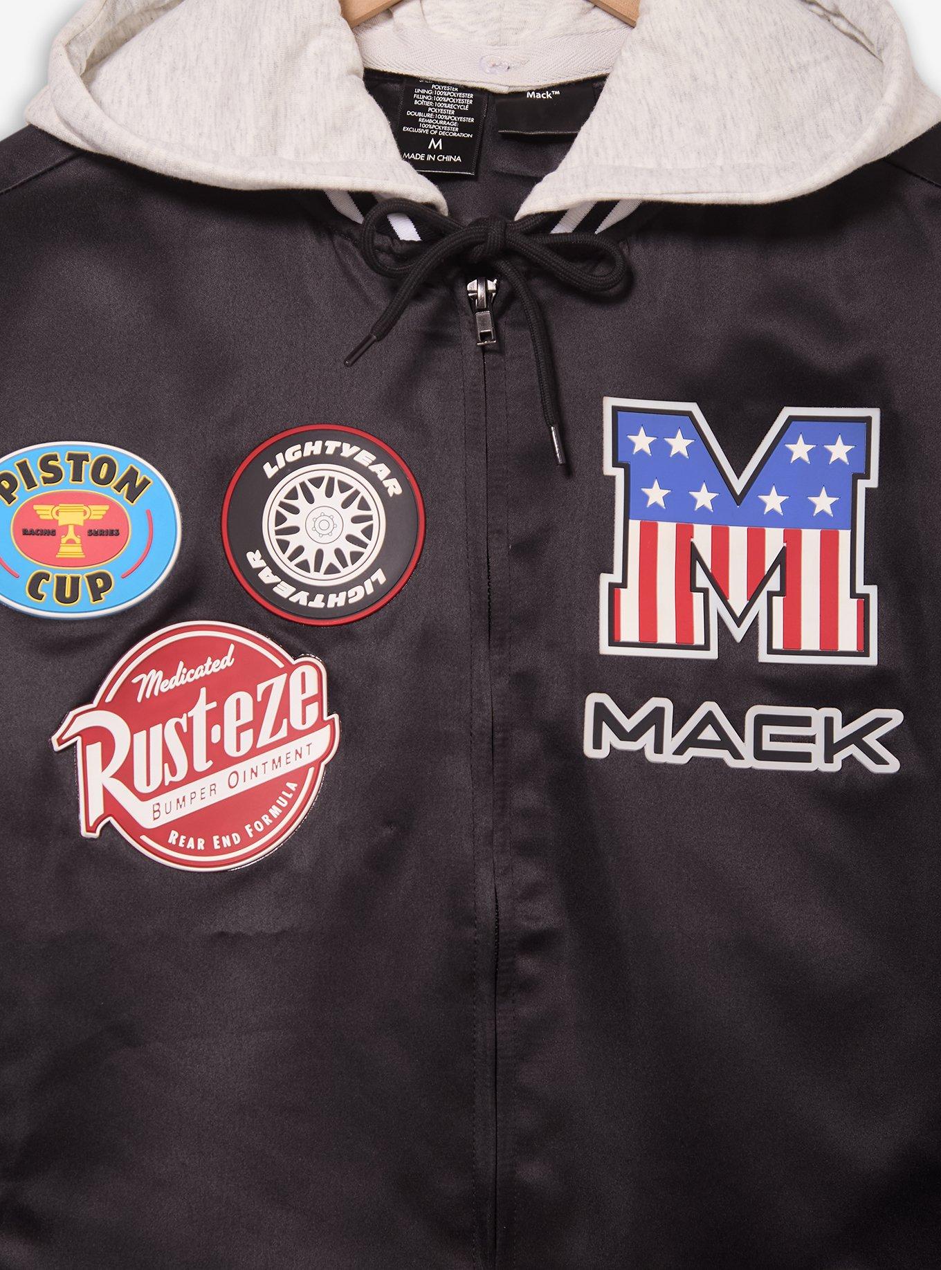 Disney Pixar Cars Mack Hooded Bomber Jacket - BoxLunch Exclusive, BLACK, alternate - view 3
