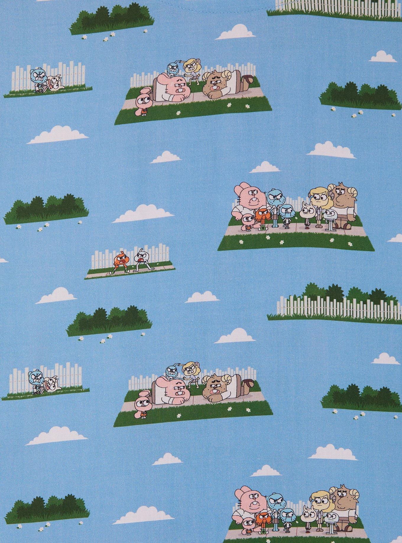 The Amazing World of Gumball Copycats Allover Print Woven Button Up - BoxLunch Exclusive