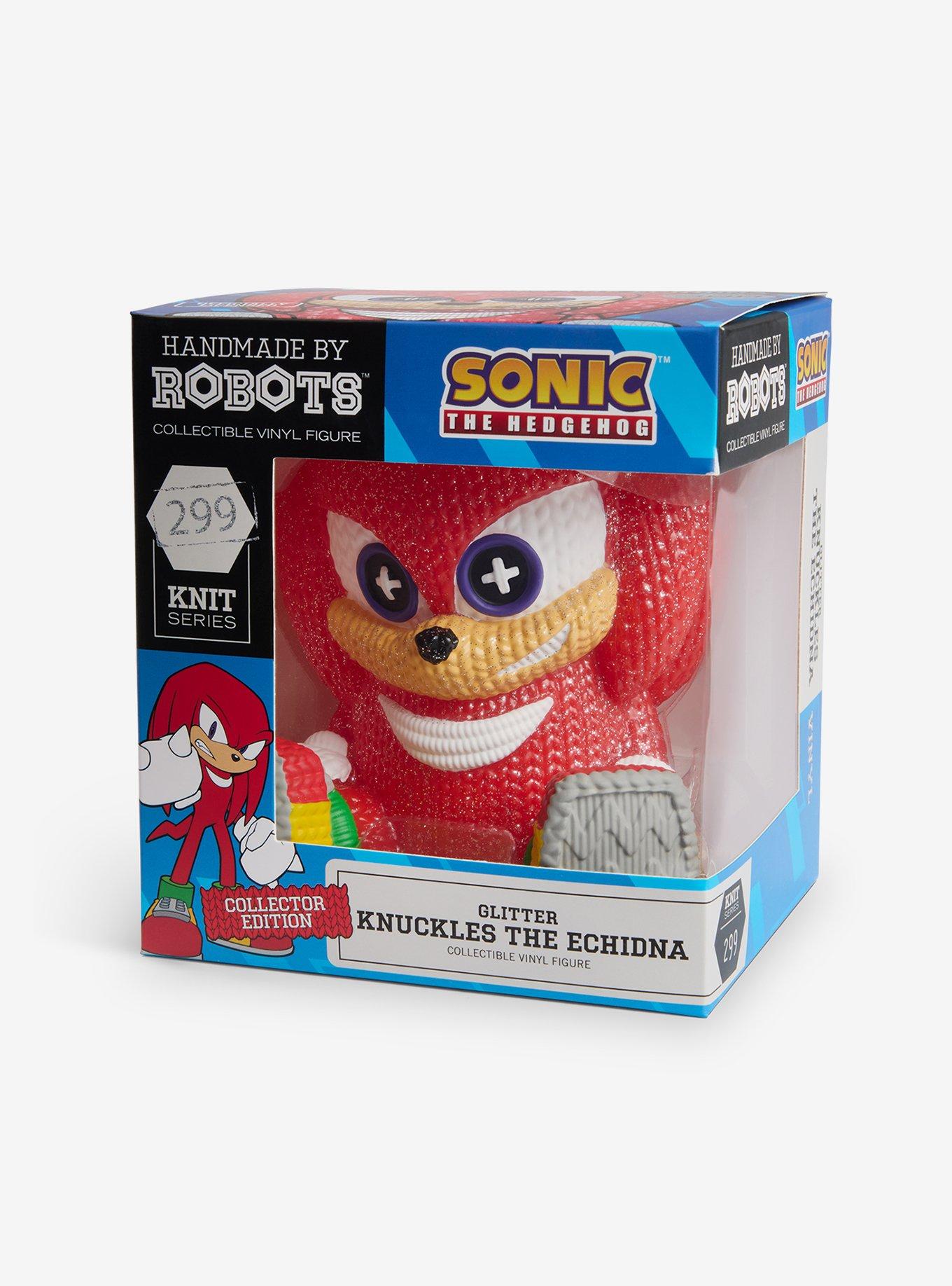 Handmade by Robots Sonic the Hedgehog Knuckles (Glitter) Vinyl Figure, , alternate