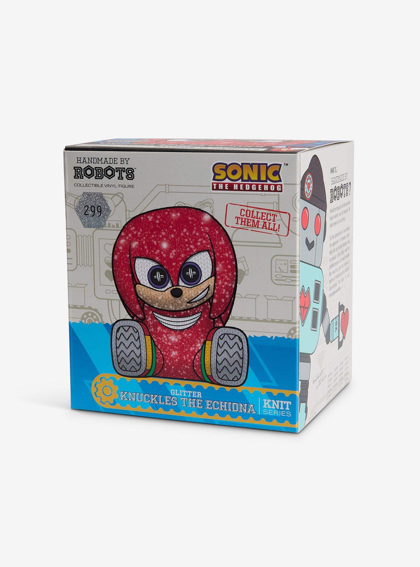 Handmade by Robots Sonic the Hedgehog Knuckles (Glitter) Vinyl Figure, , alternate