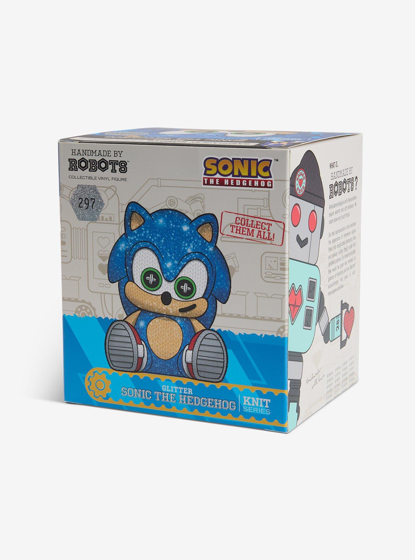 Handmade by Robots Sonic the Hedgehog Sonic (Glitter) Vinyl Figure, , alternate