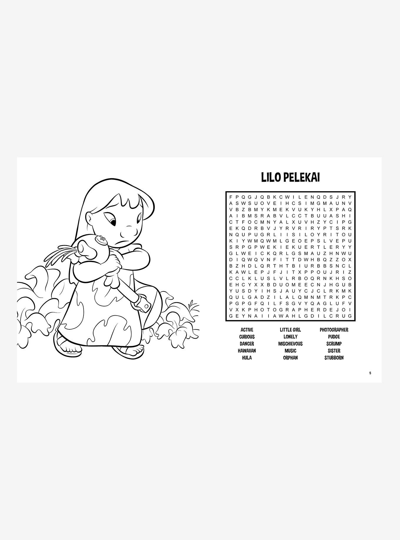 Disney Stitch Word Search & Coloring Book, , hi-res