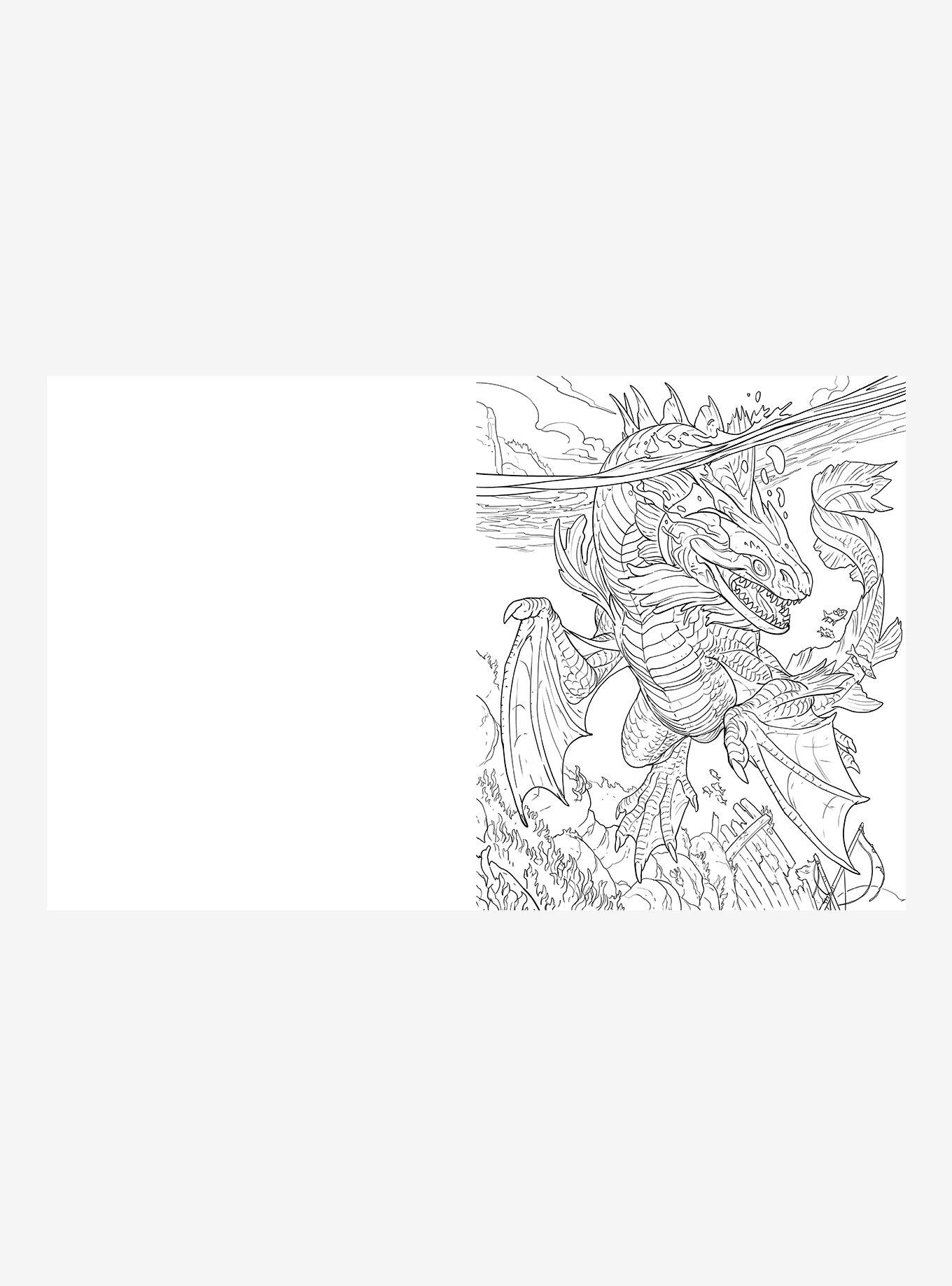 The Dragoncore Coloring Book, , hi-res