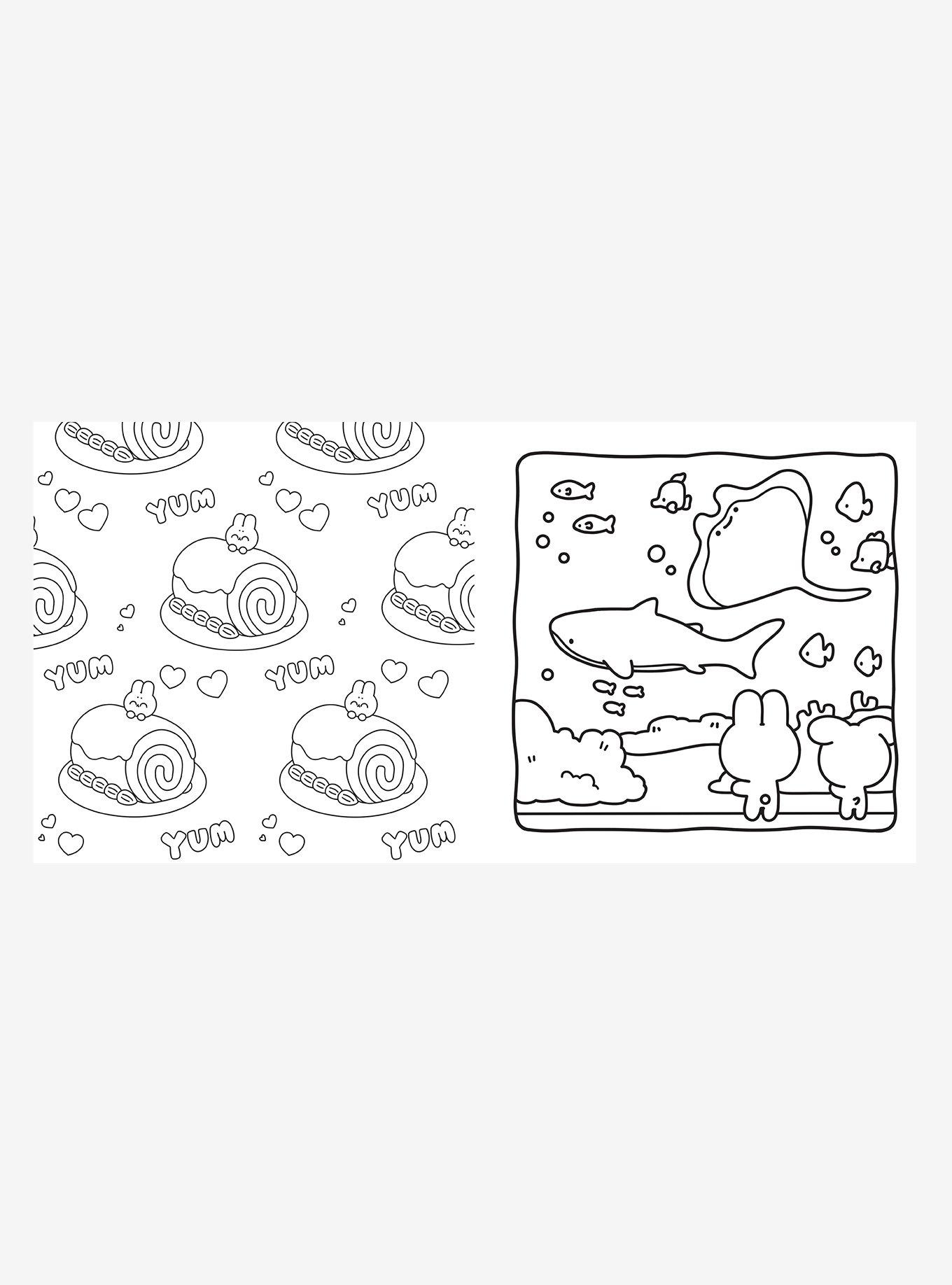 Pocket Peaches Sweet & Simple Coloring Book, , alternate - view 4