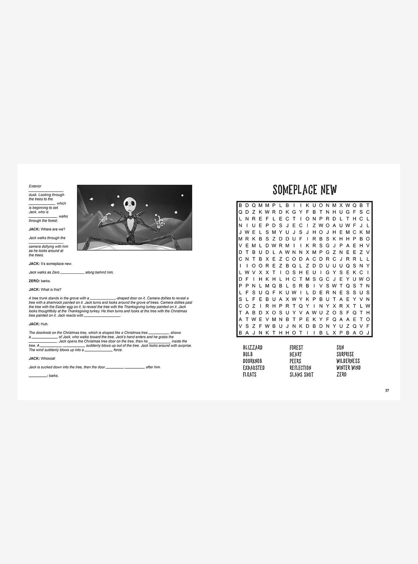 The Nightmare Before Christmas Word Search & Coloring Book, , alternate - view 3