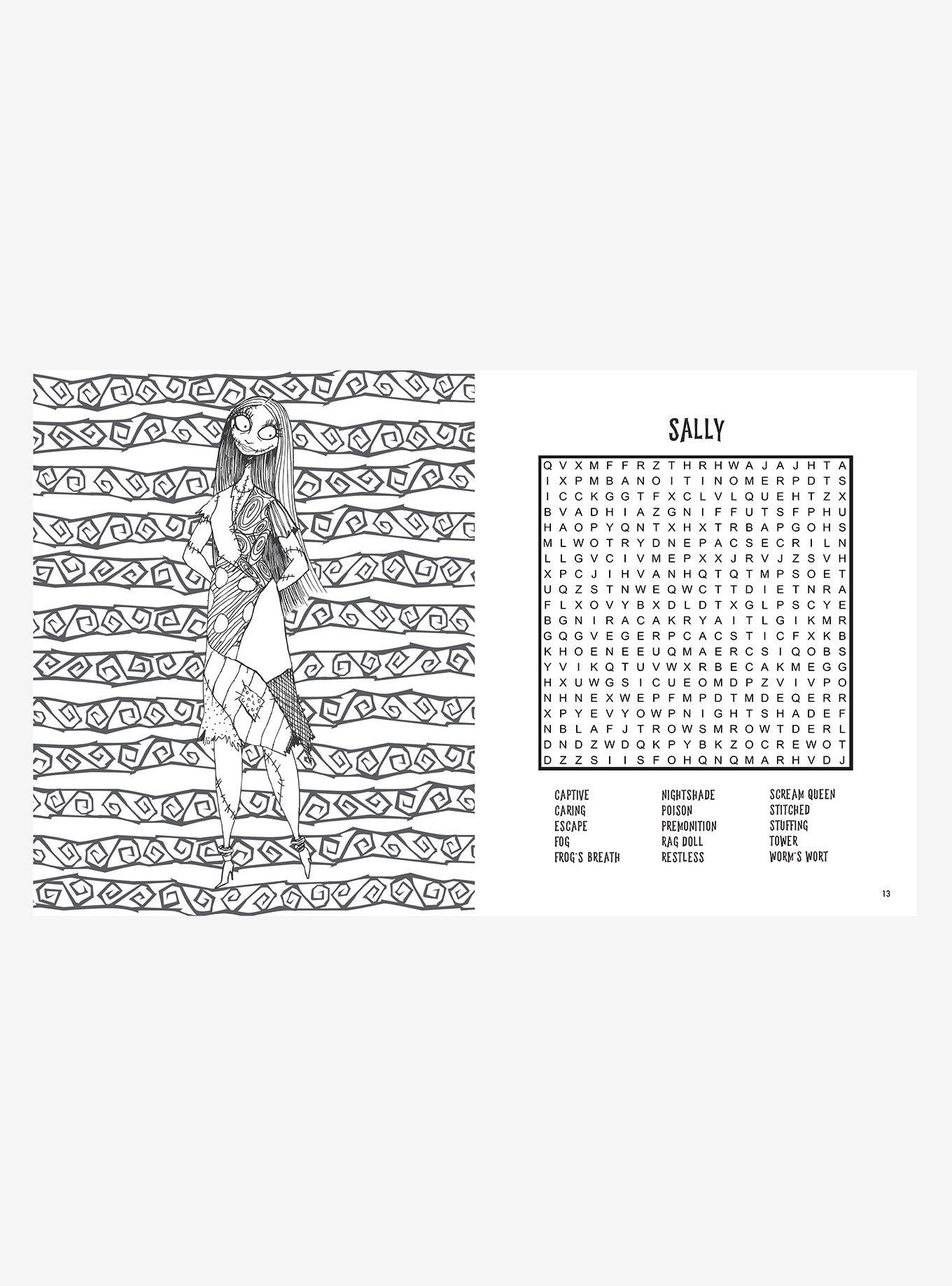 The Nightmare Before Christmas Word Search & Coloring Book, , alternate - view 5