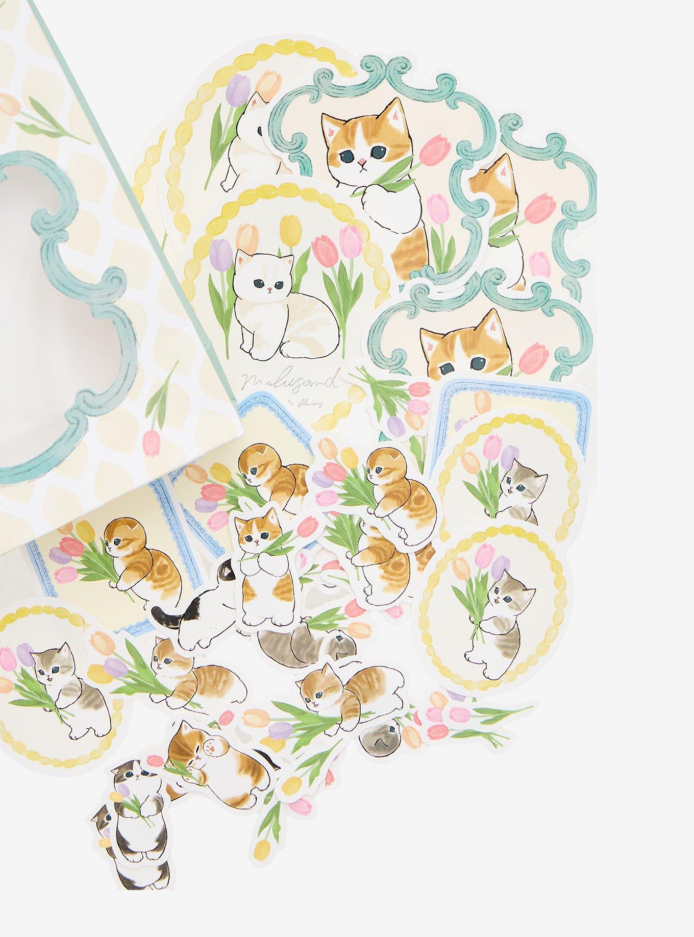 Mofusand Flowers Sticker Set, , alternate - view 4