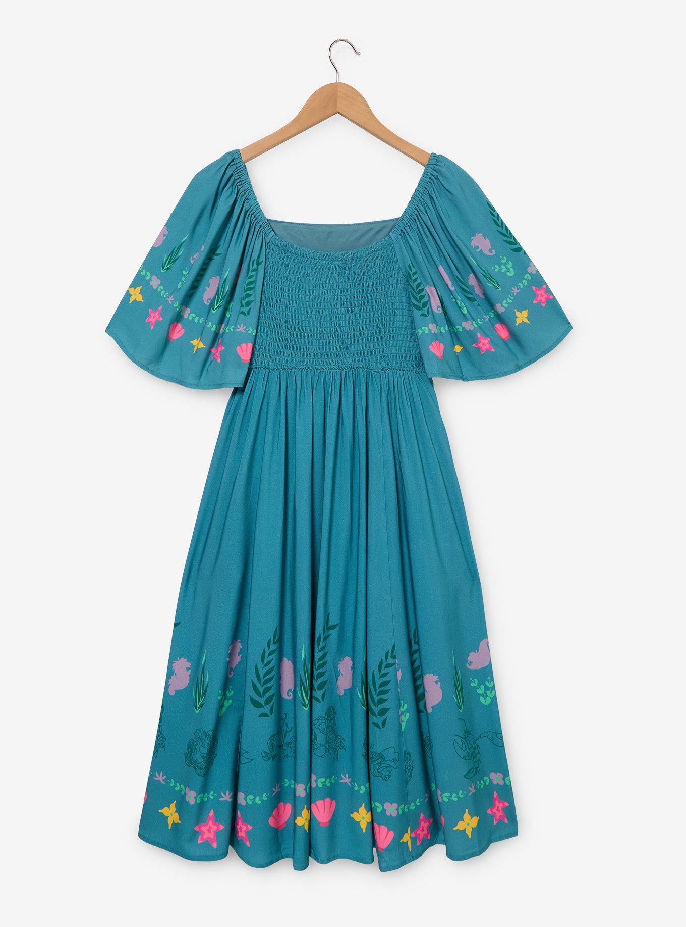 Disney The Little Mermaid Icons Plus Size Midi Dress, , hi-res
