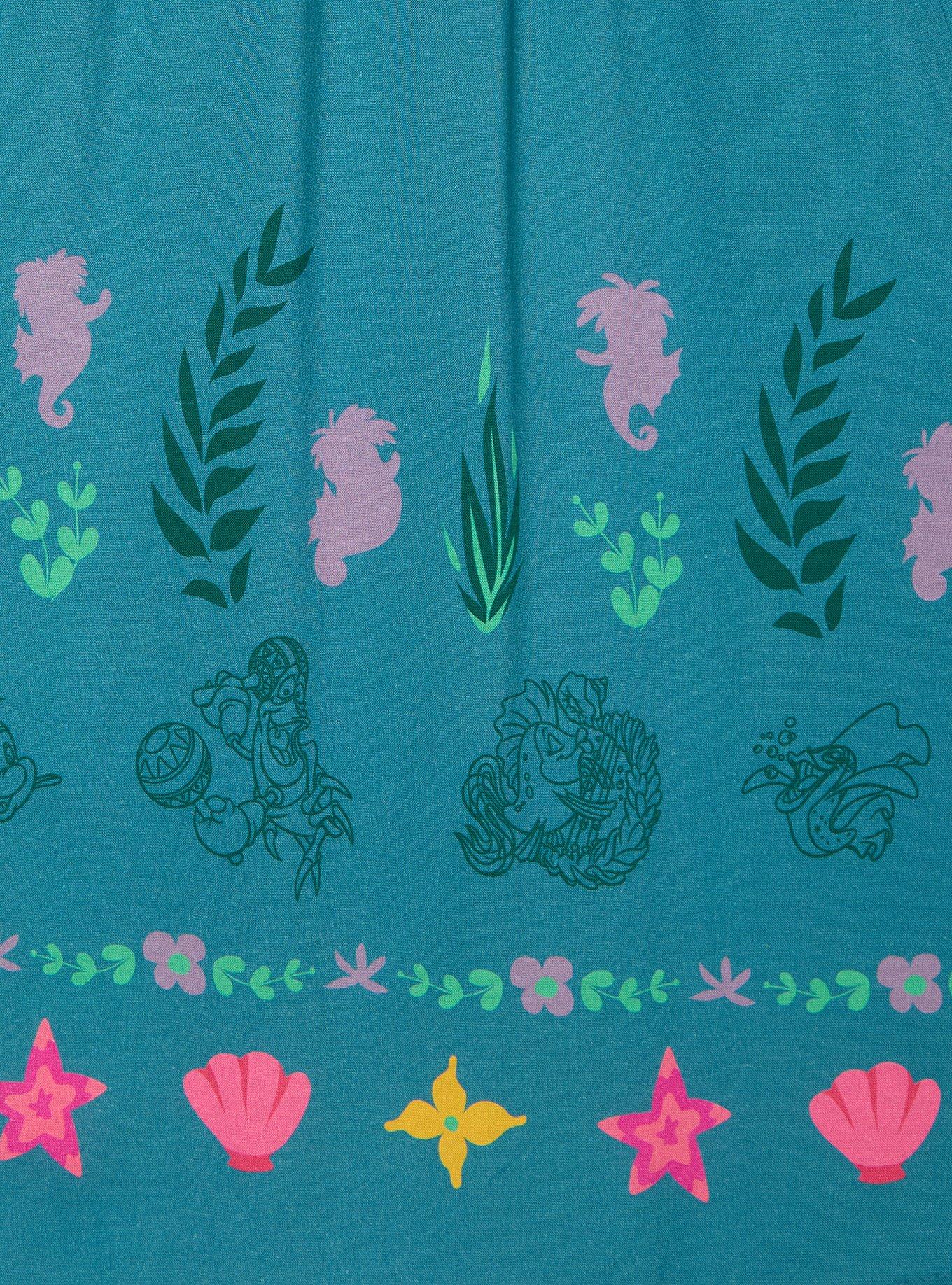 Disney The Little Mermaid Icons Plus Size Midi Dress, MULTI, alternate - view 4