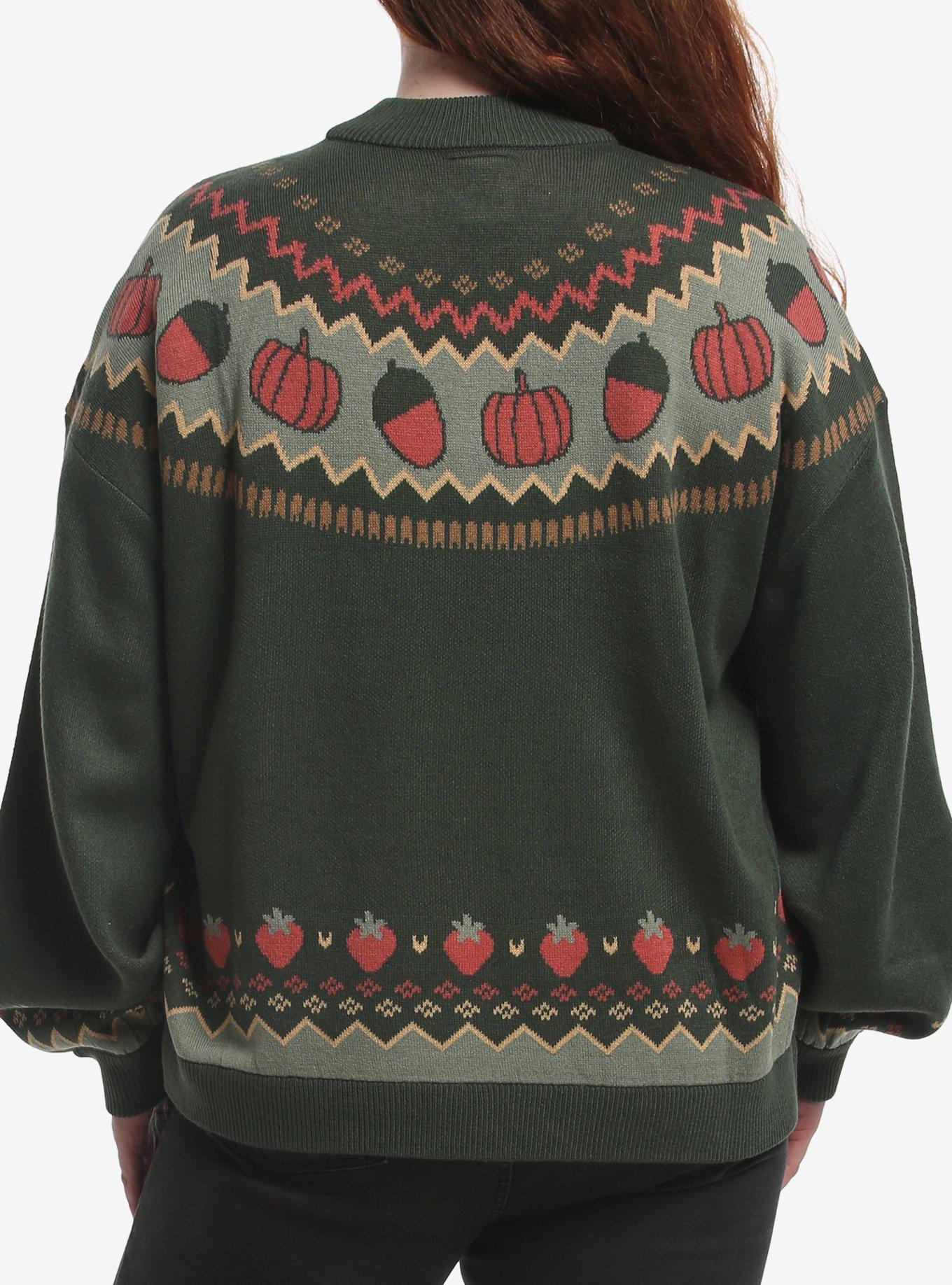 Strawberry Shortcake Fall Vintage Sweater Plus Size, MULTI, alternate - view 3