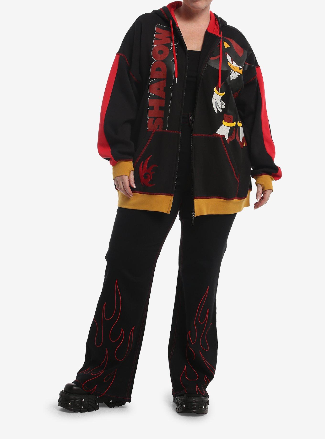 Sonic The Hedgehog Shadow Ears Oversized Hoodie Plus Size, MULTI, alternate - view 3