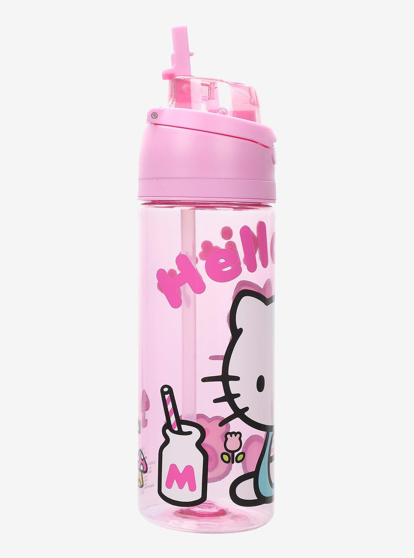 Hello Kitty Pink Water Bottle, , hi-res