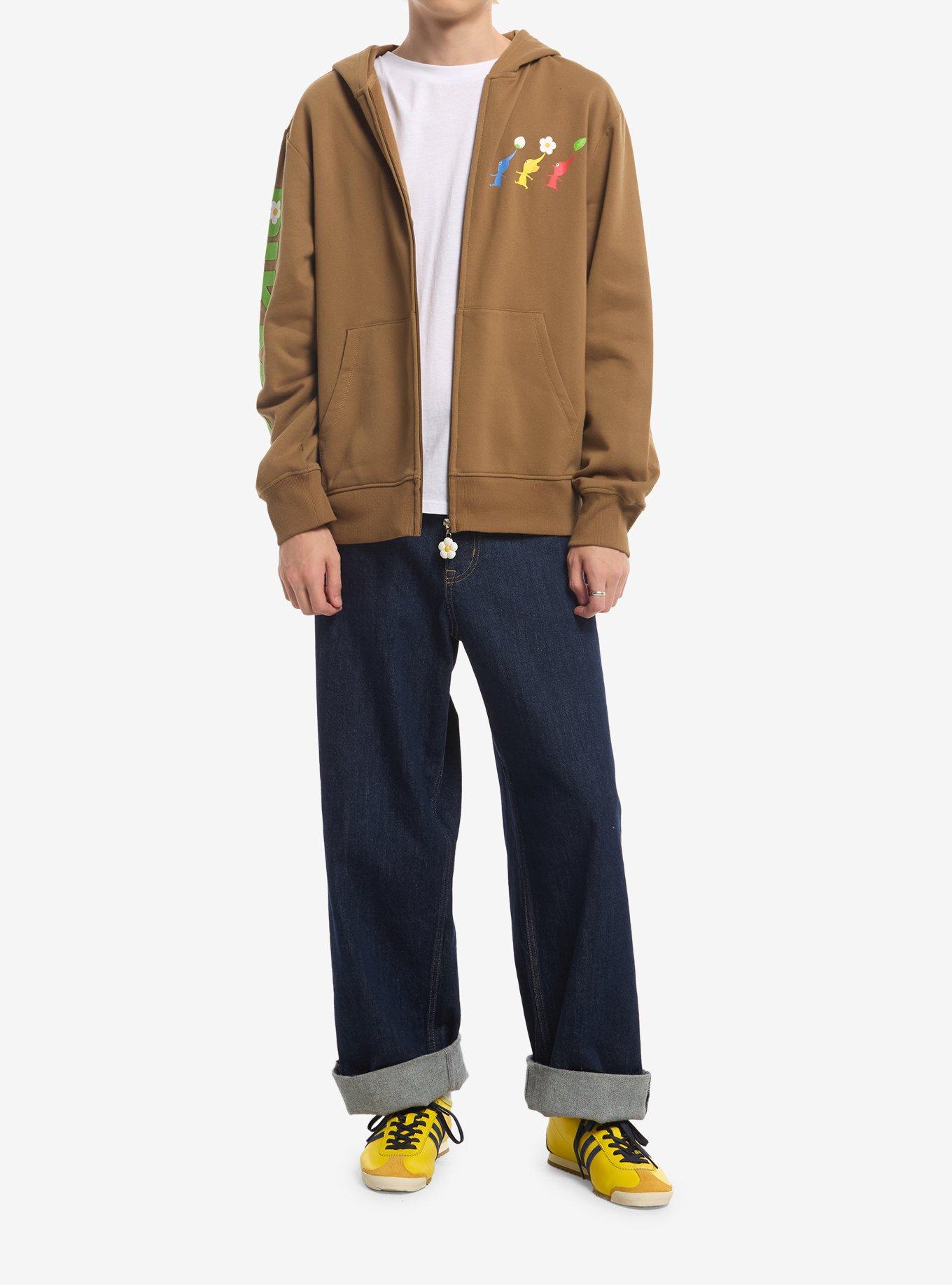 Pikmin Characters Hoodie, BROWN, alternate - view 3