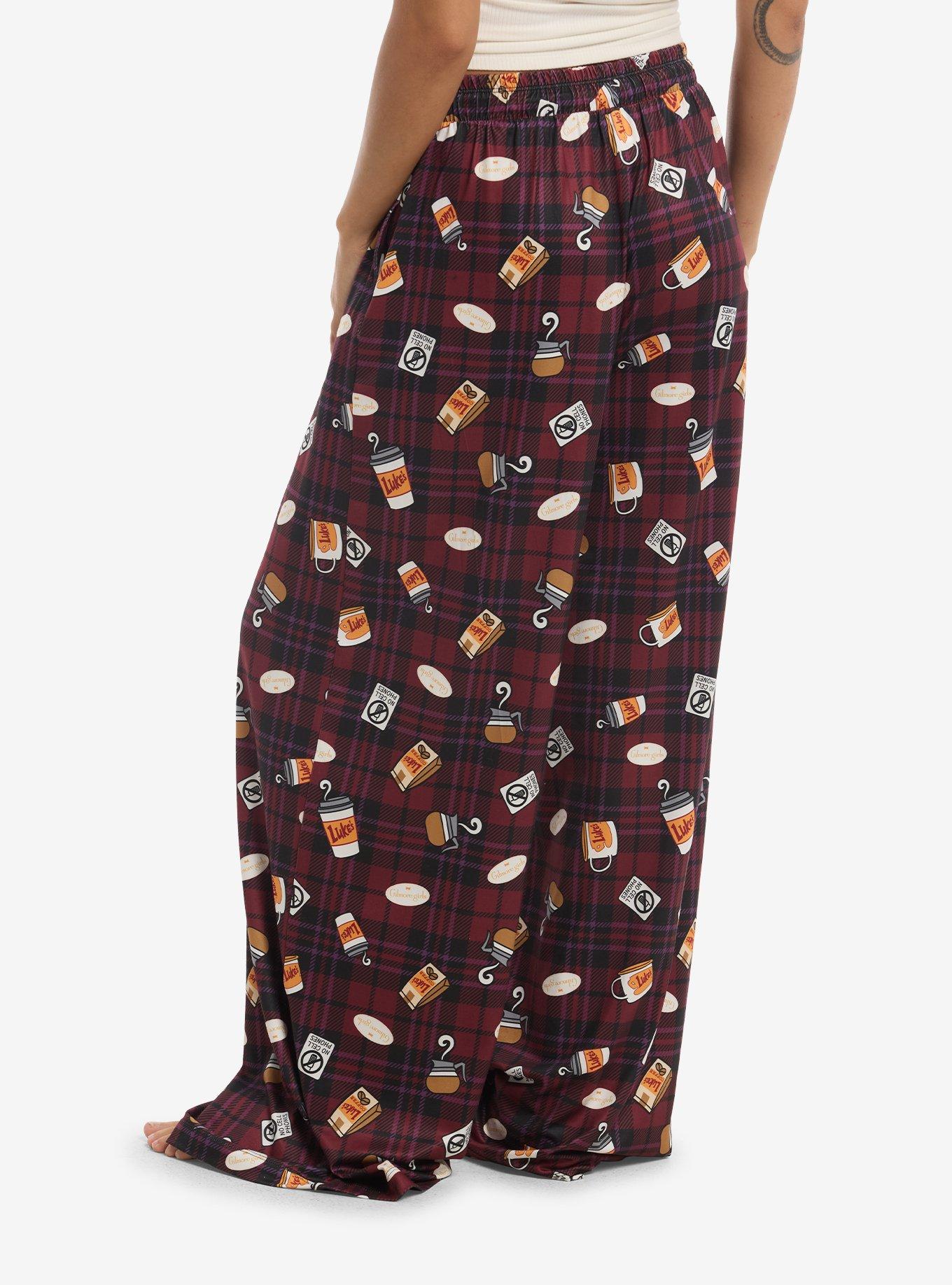 Gilmore Girls Plaid Icons Pajama Pants, , hi-res