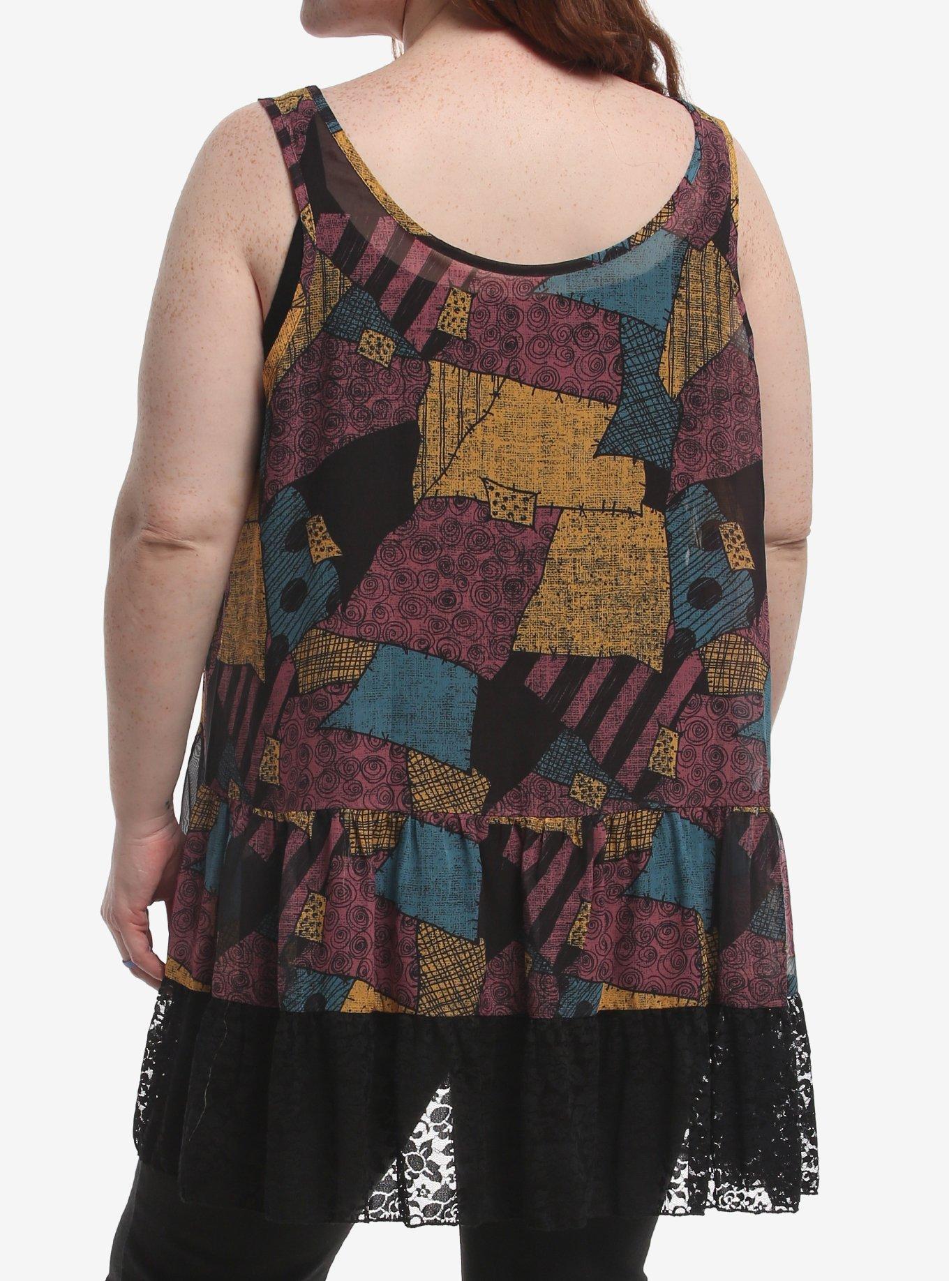 The Nightmare Before Christmas Sally Sheer Girls Tunic Tank Top Plus Size, MULTI, alternate - view 3