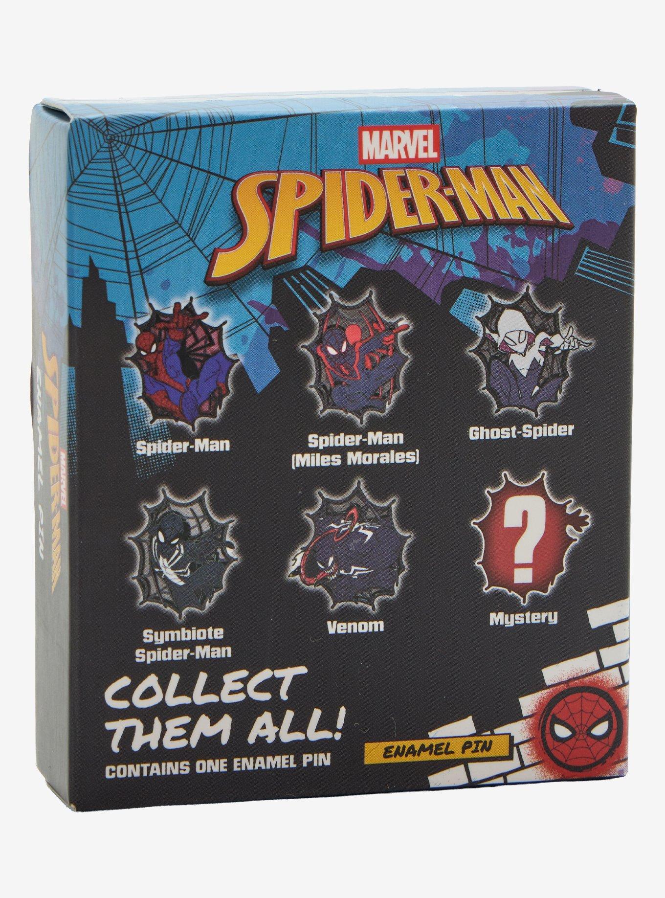 Marvel Spider-Man Stained Glass Blind Box Enamel Pin Hot Topic Exclusive, , hi-res