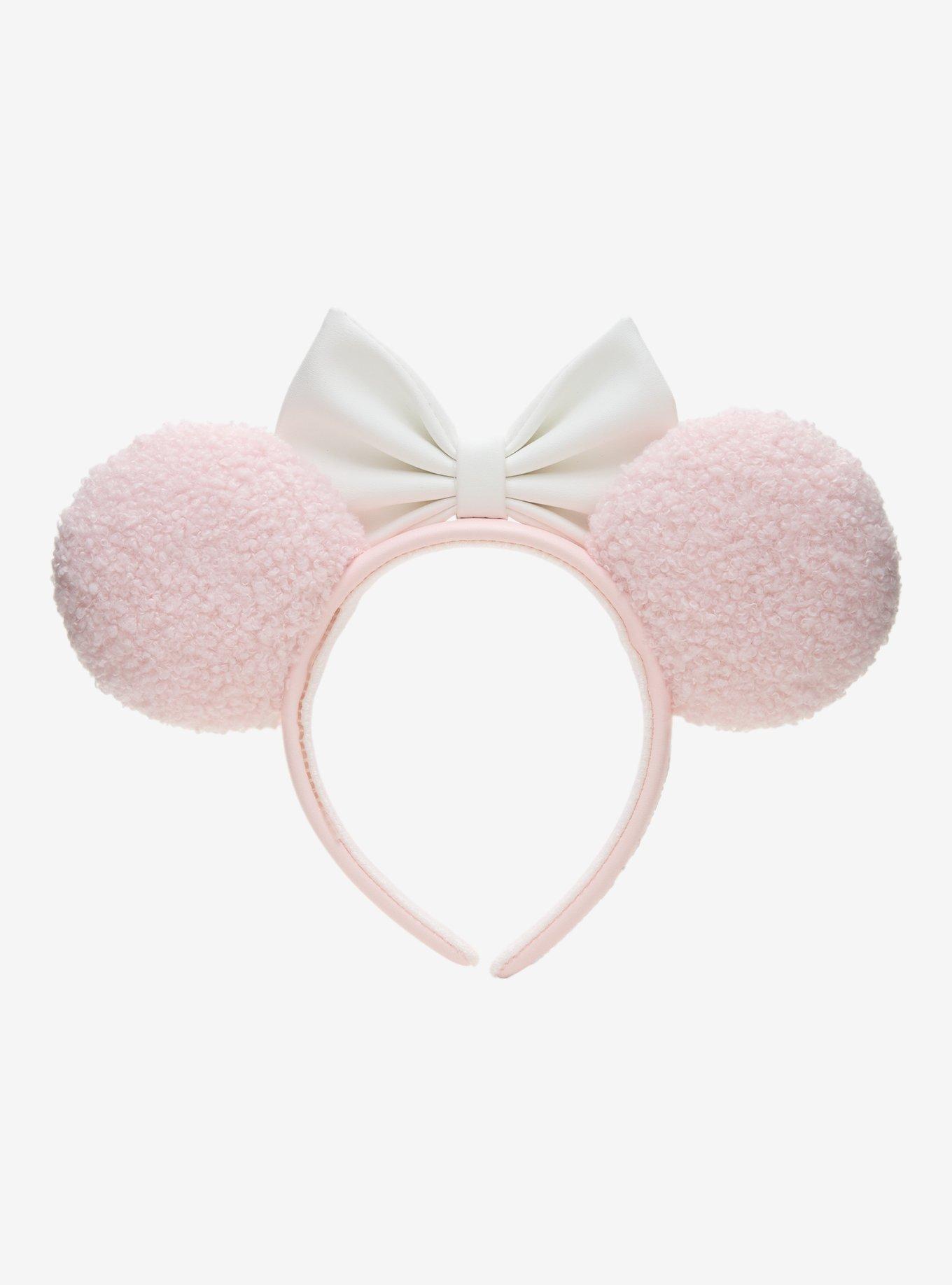 Loungefly Disney Pink Sherpa Minnie Mouse Ears Headband - BoxLunch Exclusive, , alternate - view 3