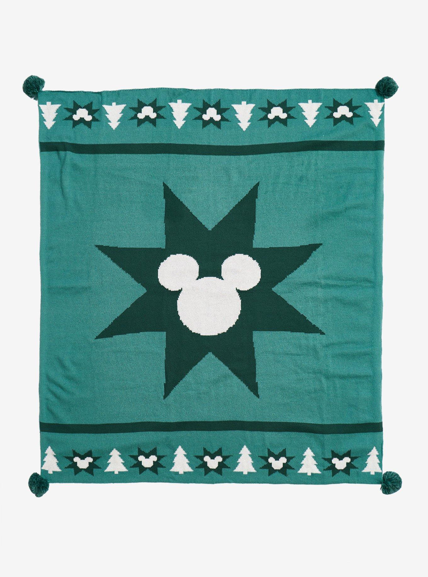 Disney Mickey Mouse Holiday Trees Kit Throw - BoxLunch Exclusive, , alternate - view 4
