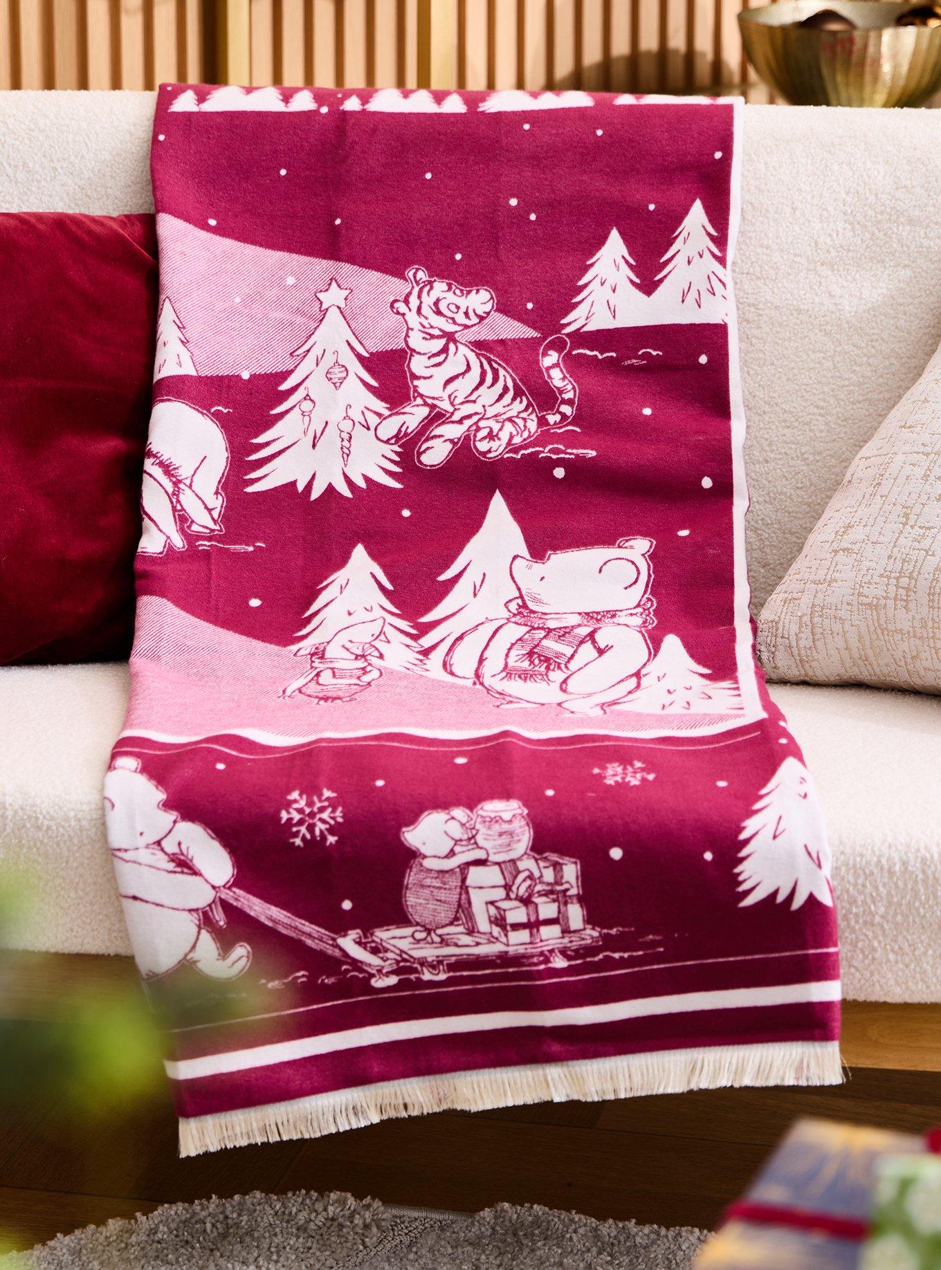 Disney Winnie the Pooh Classic Holiday Scene Tapestry Throw - BoxLunch Exclusive, , alternate - view 2