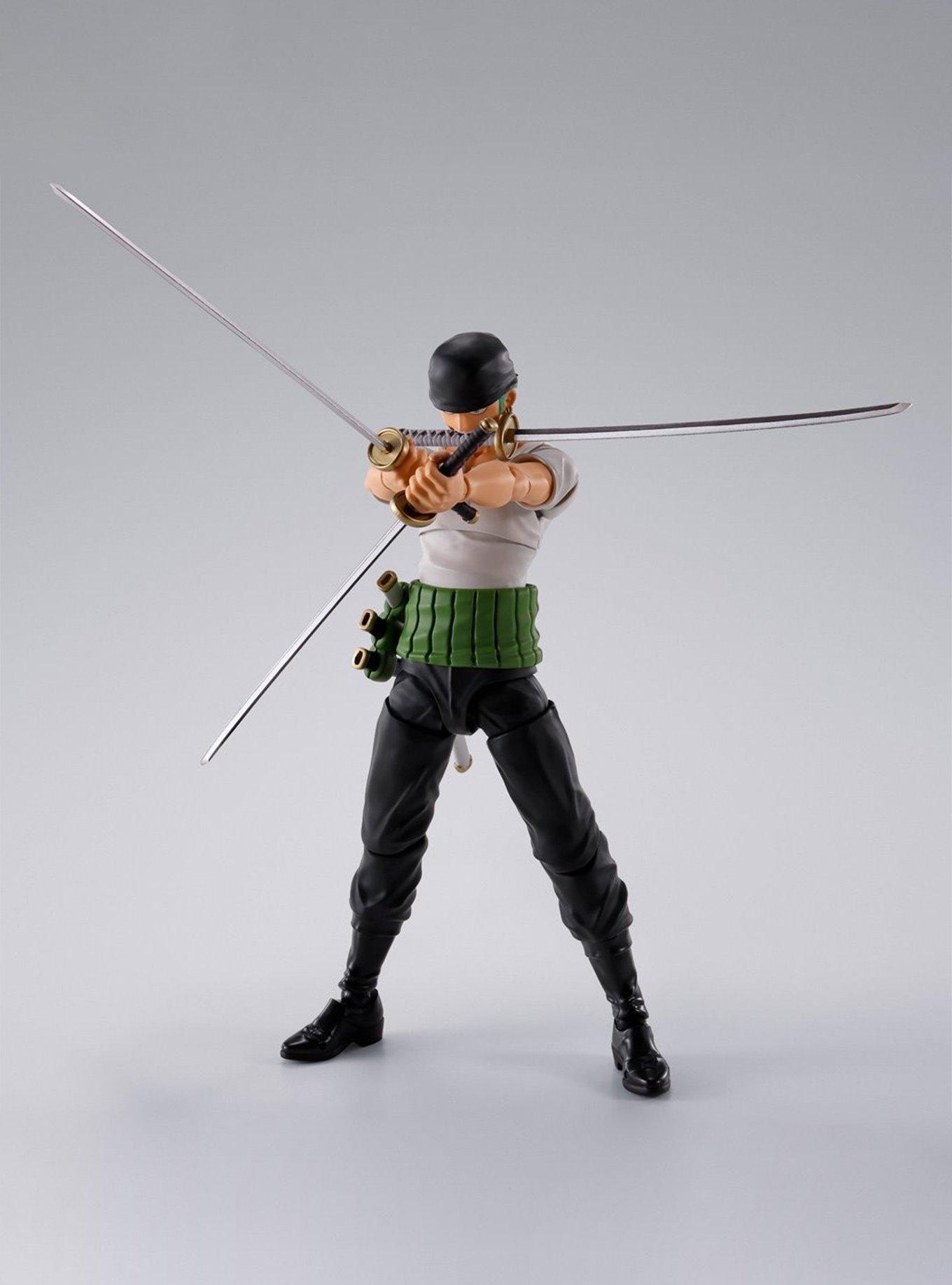 Bandai Namco One Piece S.H.Figuarts Roronoa Zoro (Romance Dawn) Figure, , alternate - view 3