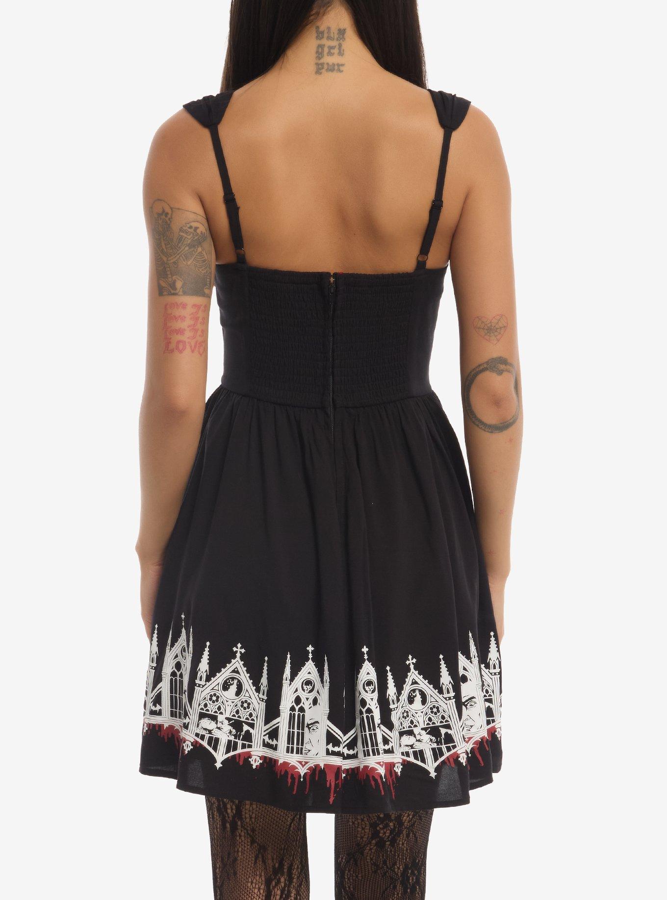 Universal Monsters Dracula Lace-Up Dress, MULTI, alternate - view 3