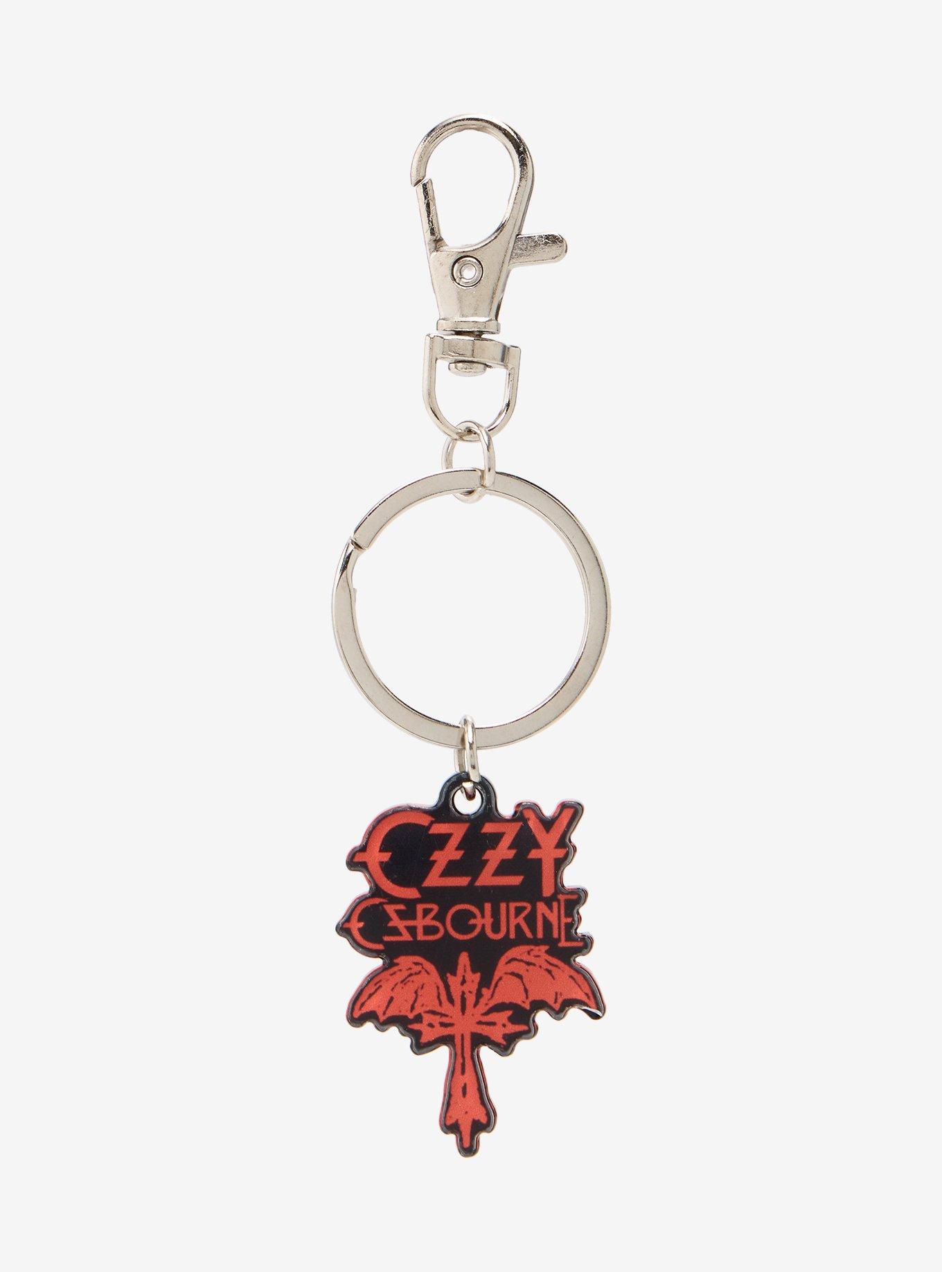 Ozzy Osbourne Winged Cross Keychain, , hi-res