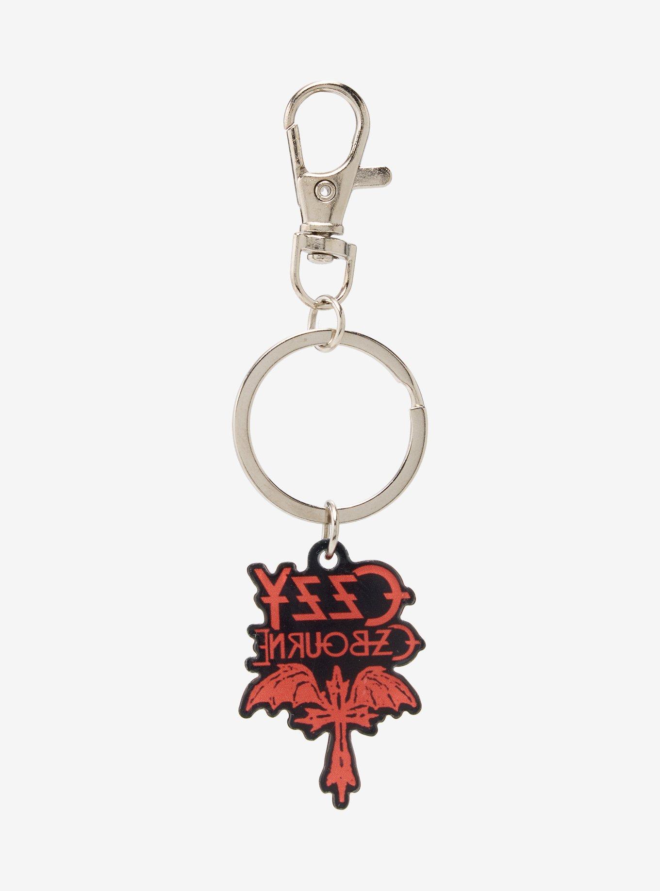 Ozzy Osbourne Winged Cross Keychain, , alternate - view 3