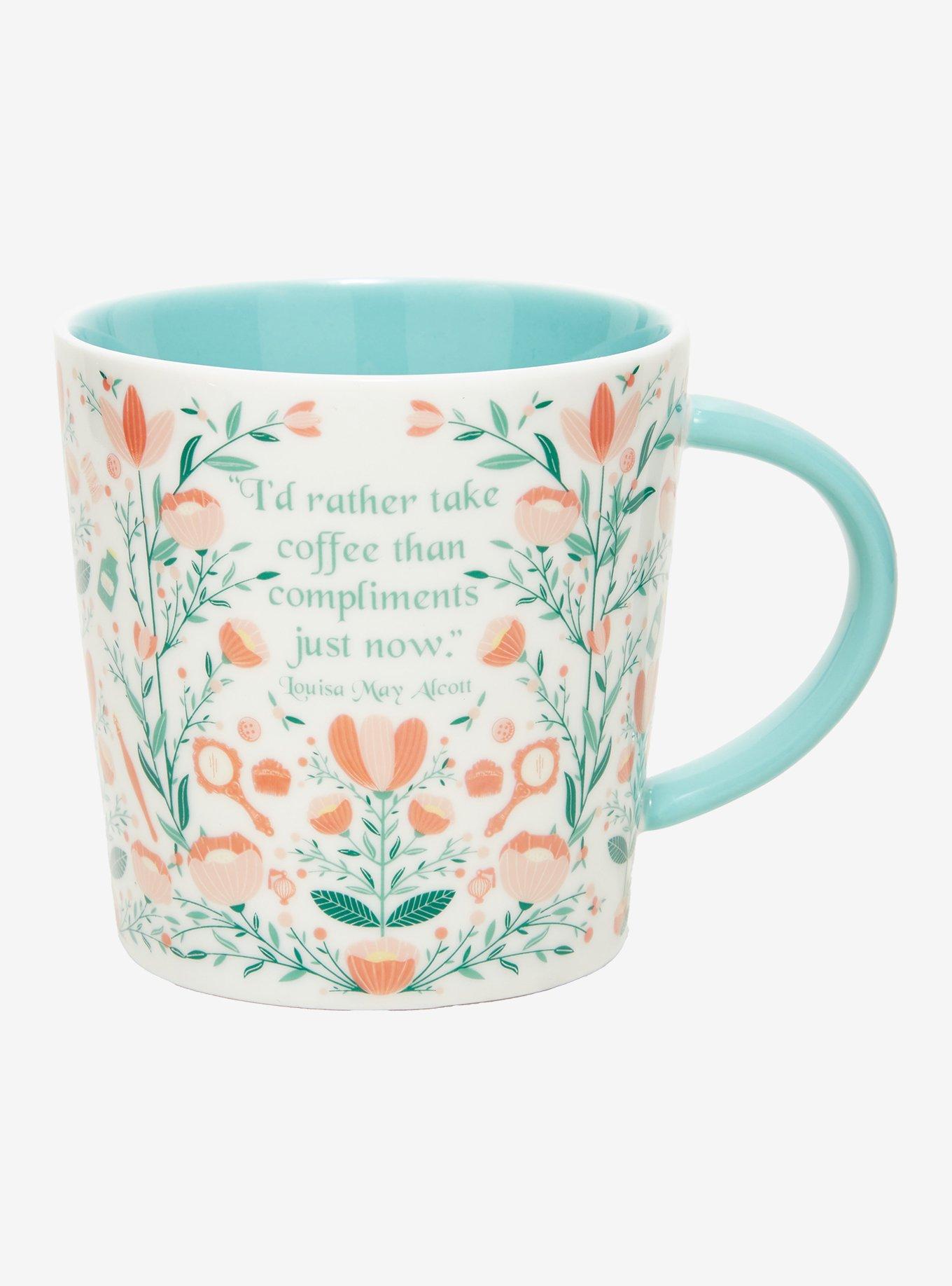 Little Women Floral Quote Mug, , alternate