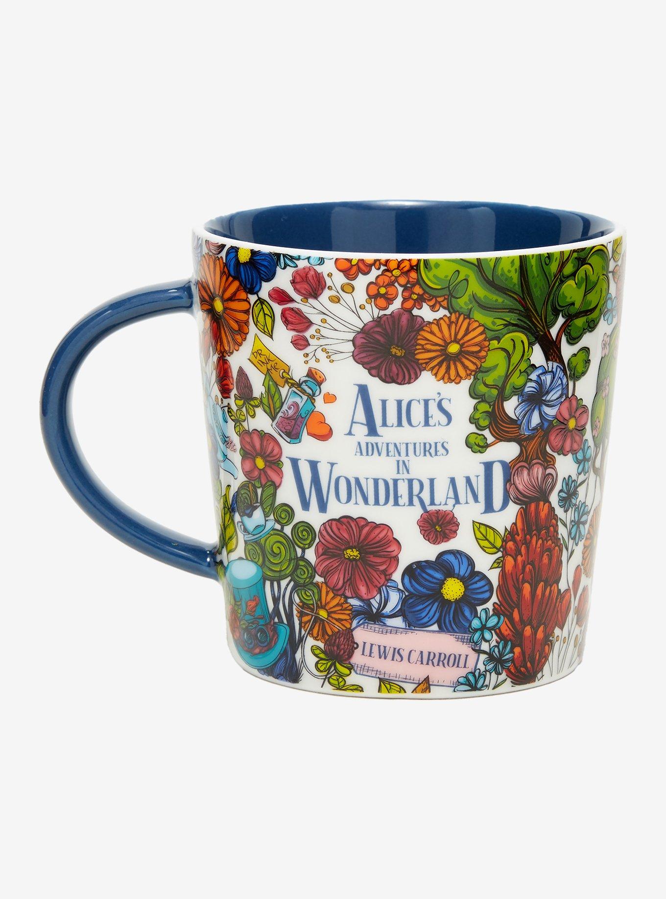 Alice's Adventures in Wonderland Floral Quote Mug, , hi-res