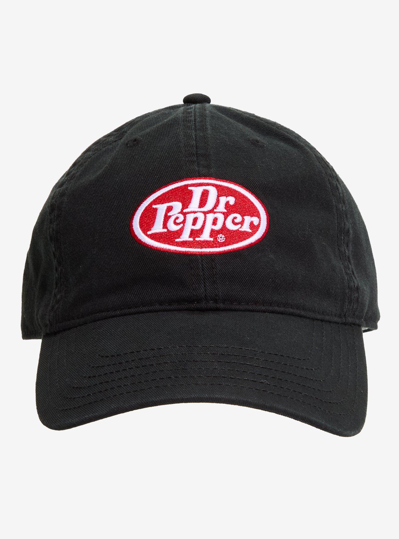 Dr. Pepper Black Logo Dad Cap, , hi-res