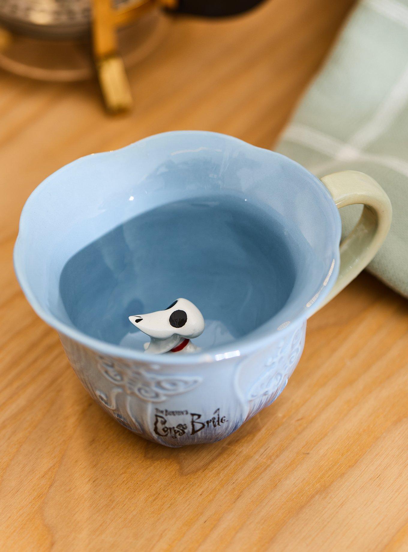 Corpse Bride Blue Rose Peek-A-Boo Scraps Charm Mug - BoxLunch Exclusive, , alternate - view 2