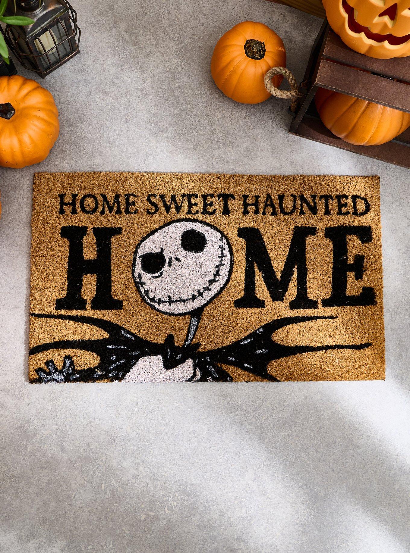 Disney The Nightmare Before Christmas Jack Skellington Home Sweet Haunted Home Door Mat