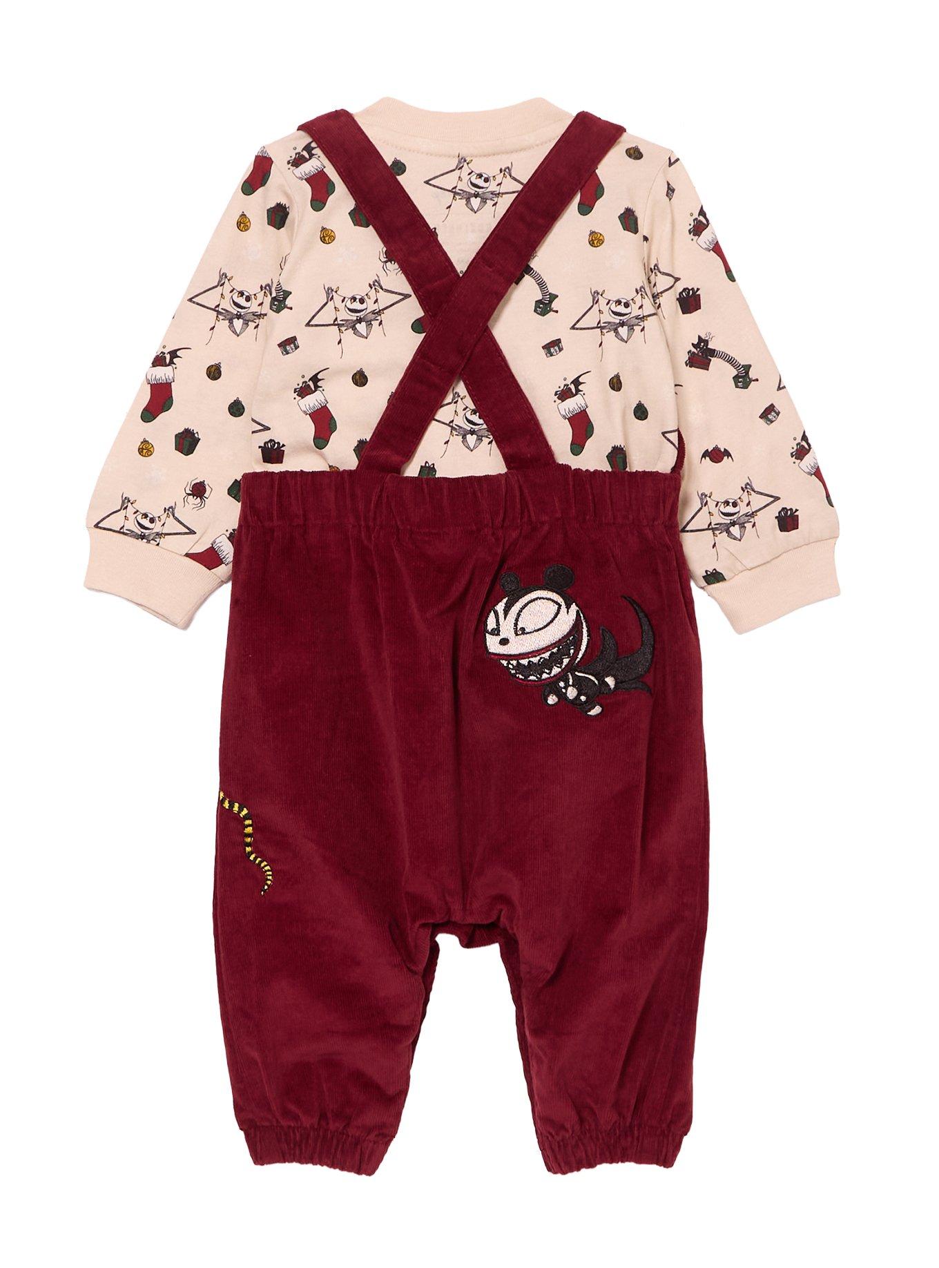 Disney The Nightmare Before Christmas Infant Long Sleeve Shirt & Overalls Set - BoxLunch Exclusive