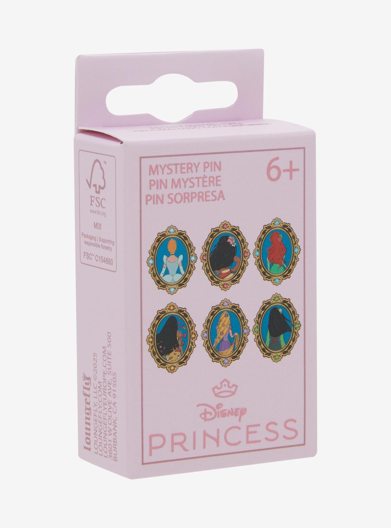 Loungefly Disney Princess Back Portrait Blind Box Enamel Pin, , hi-res
