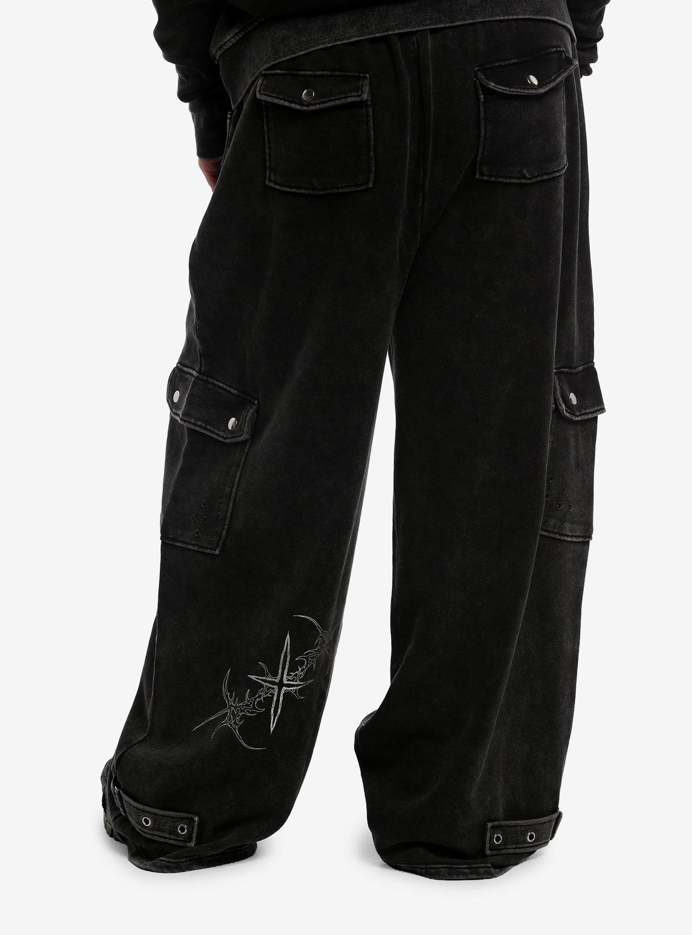 Cyber Star Strap Cargo Girls Lounge Pants Plus Size, , hi-res