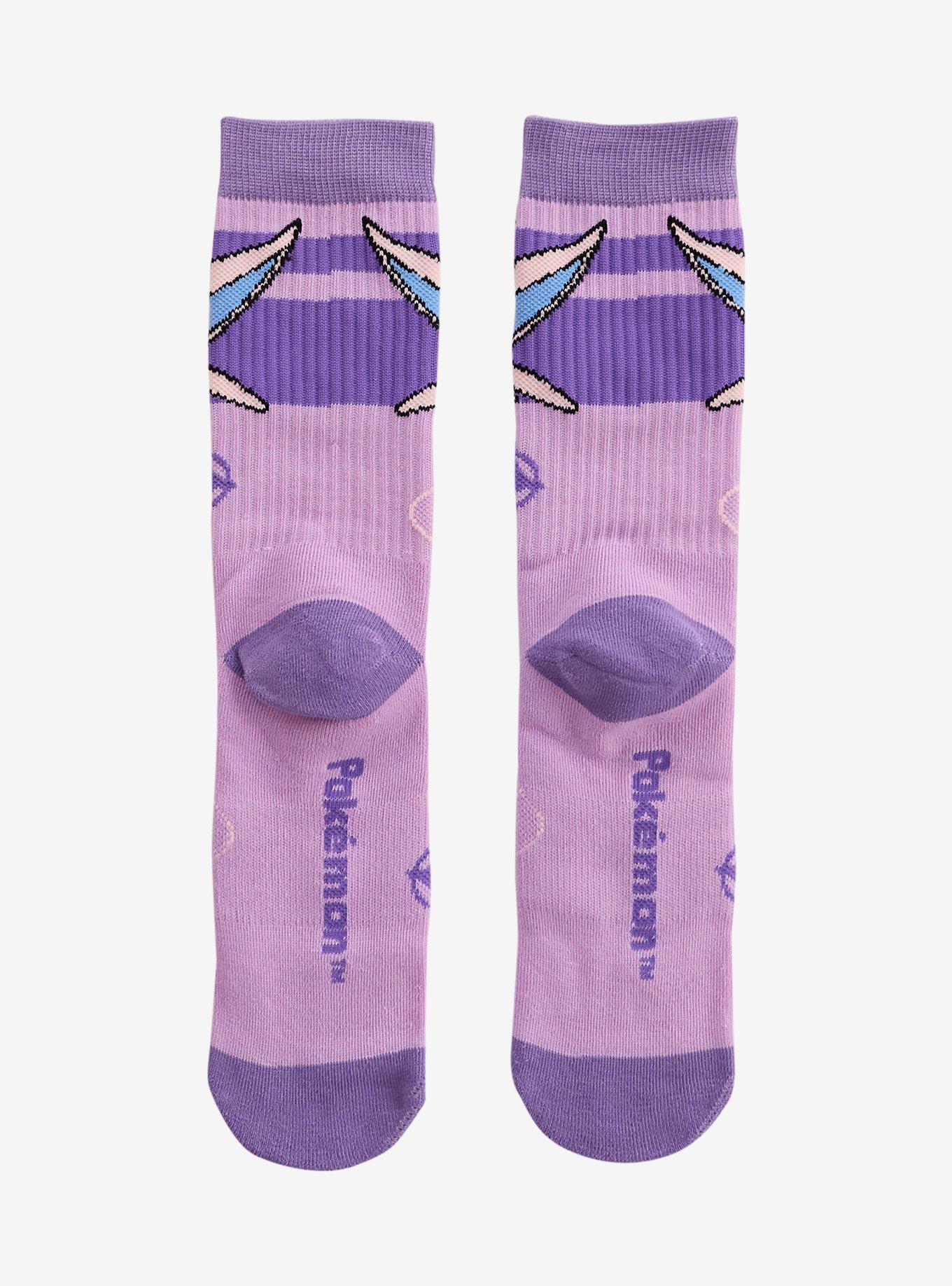 Pok&eacute;mon Espeon Crew Socks &mdash; BoxLunch Exclusive, , hi-res